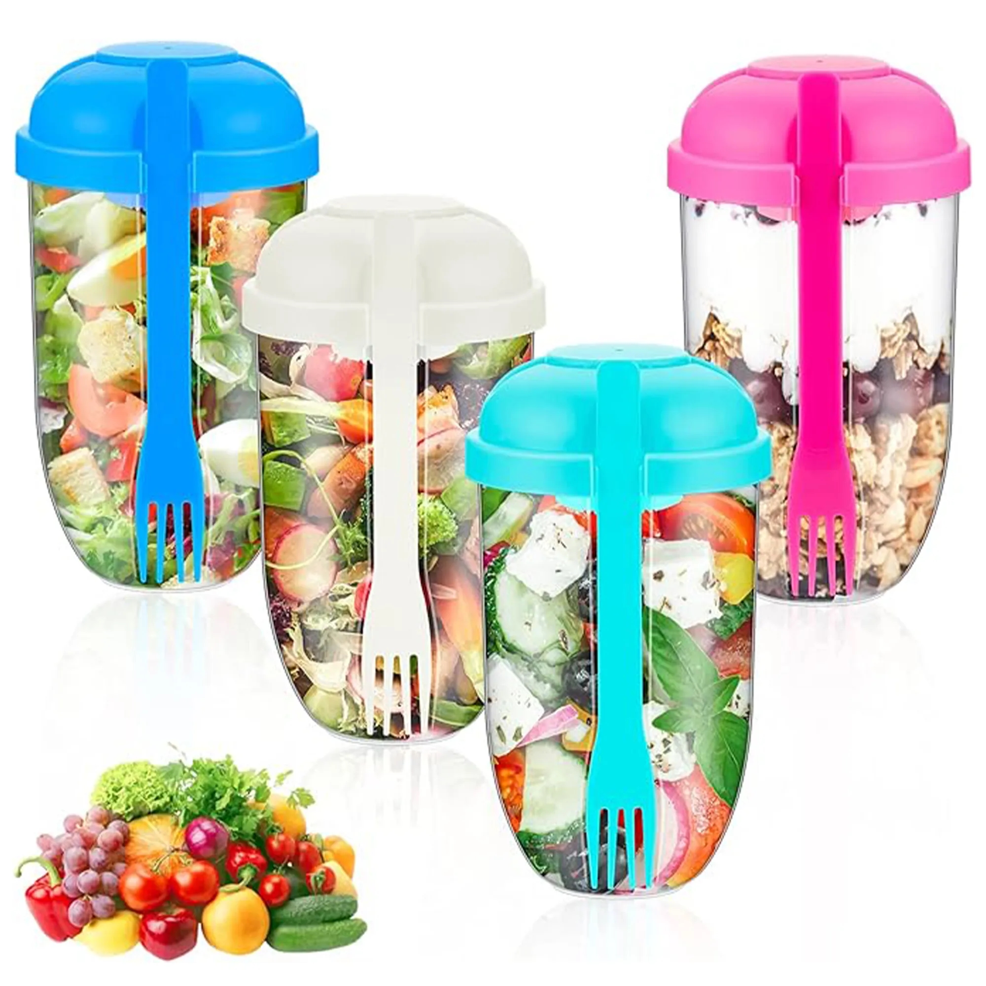 Salad Cup with Lids 2