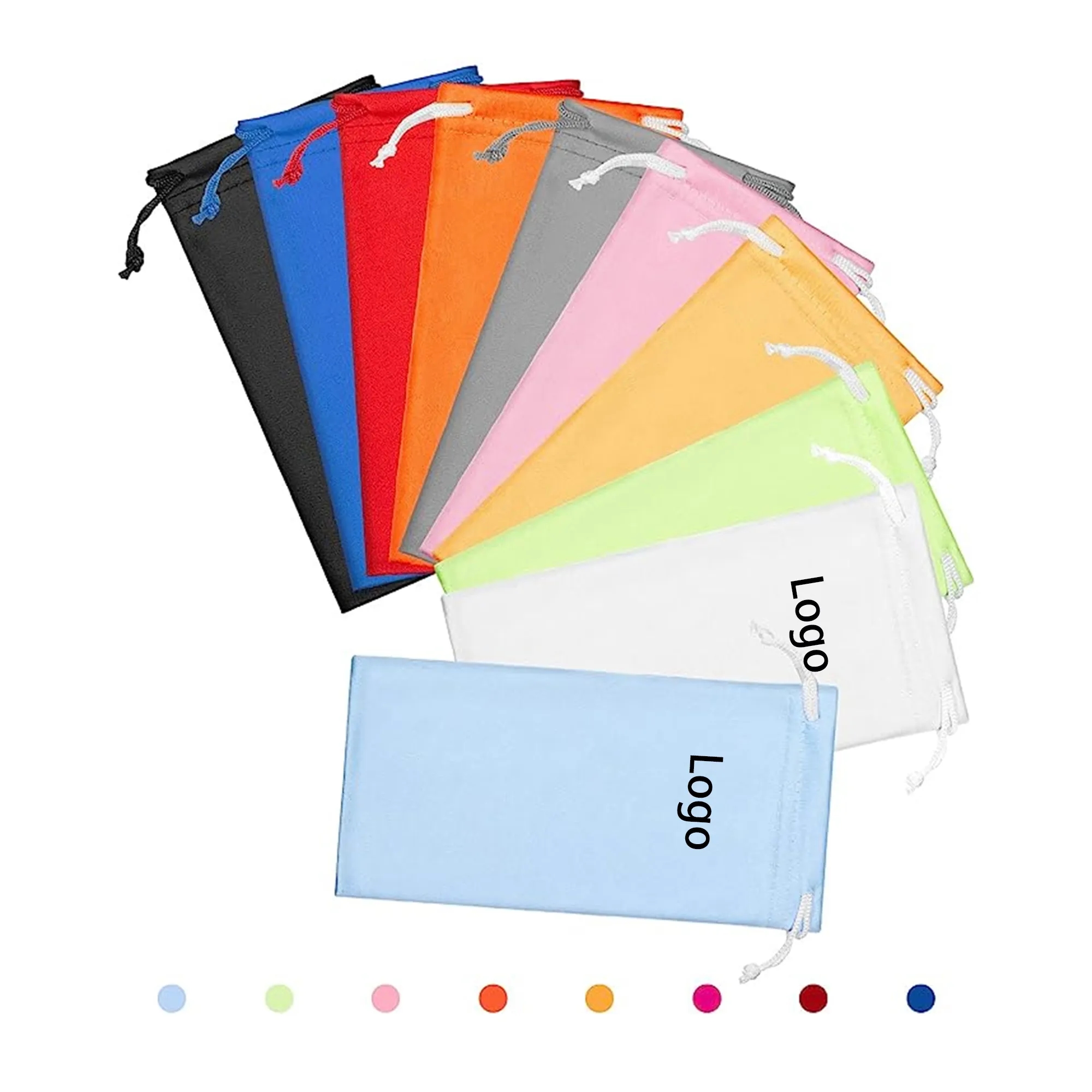 MOQ 200pcs PU Full-Color Sunglasses Storage Dust Bag 2
