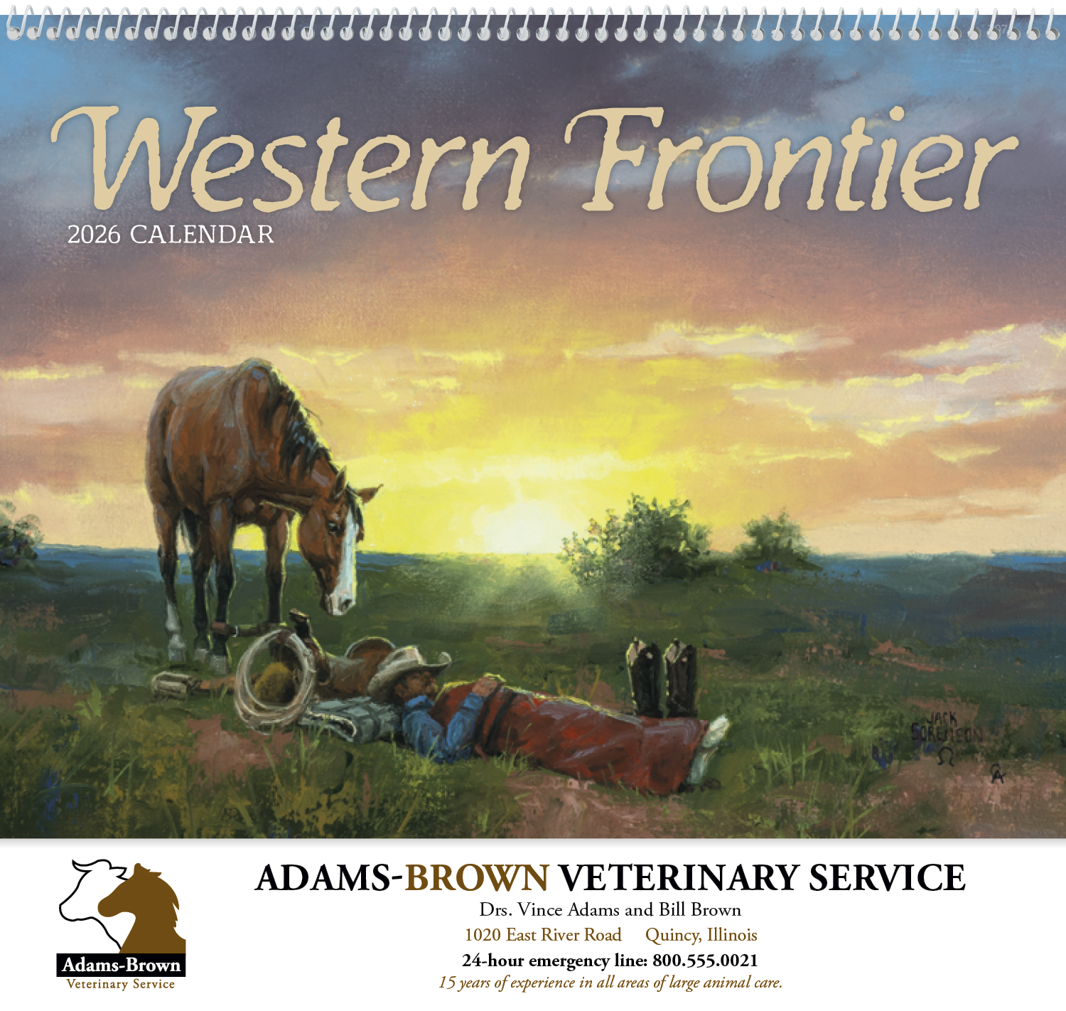 Good Value™ Western Frontier - Spiral Calendar 8