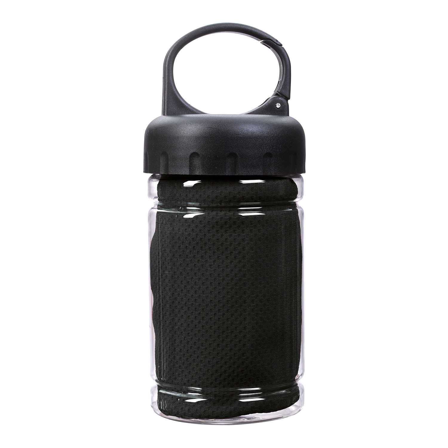 Carabiner Bottle with Cooling Towel