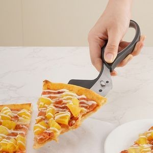 2 In 1 Pizza Scissors Cutter And Spatula With Ergonomic Handle And Detachable Design 7