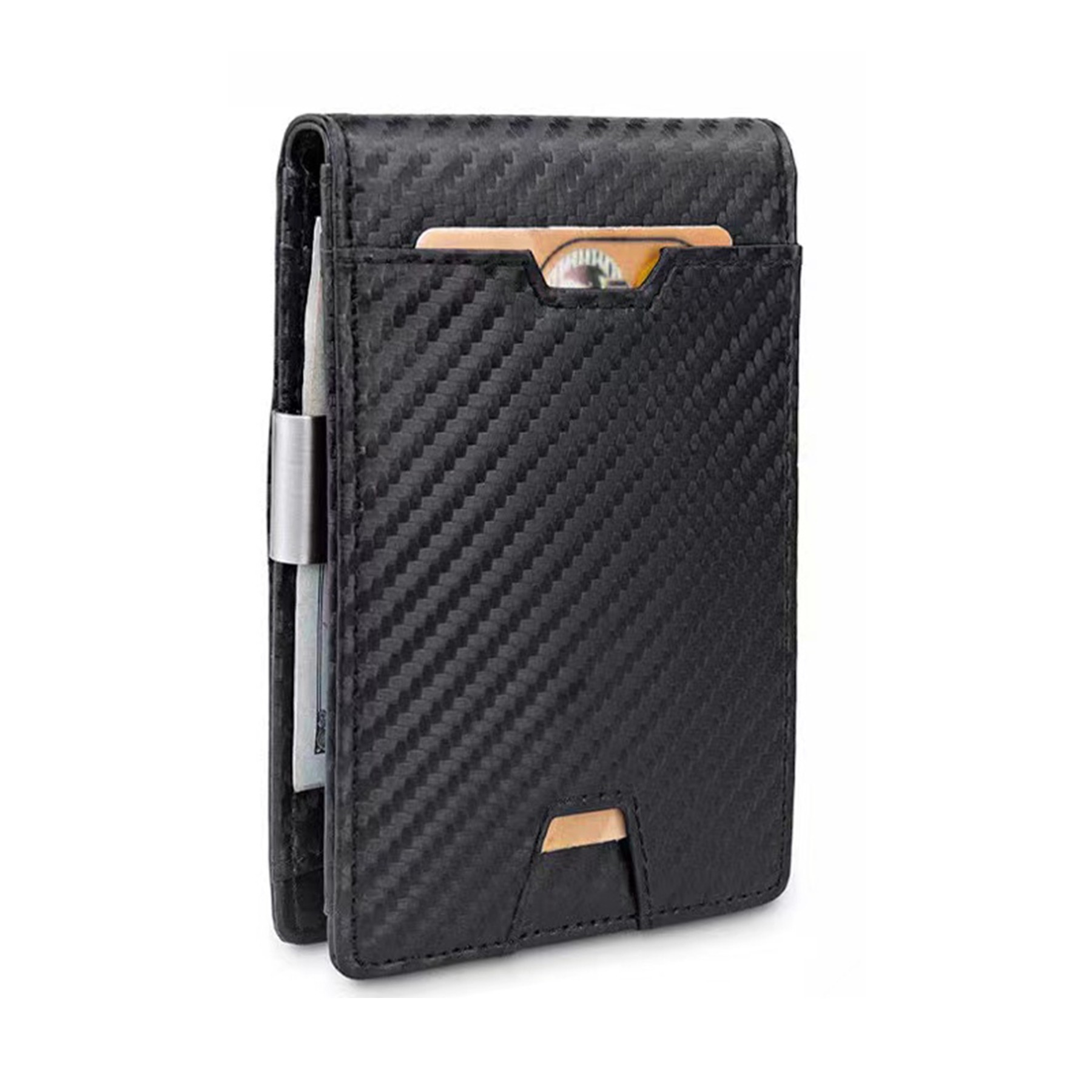 Mens Slim Wallet Money Clip