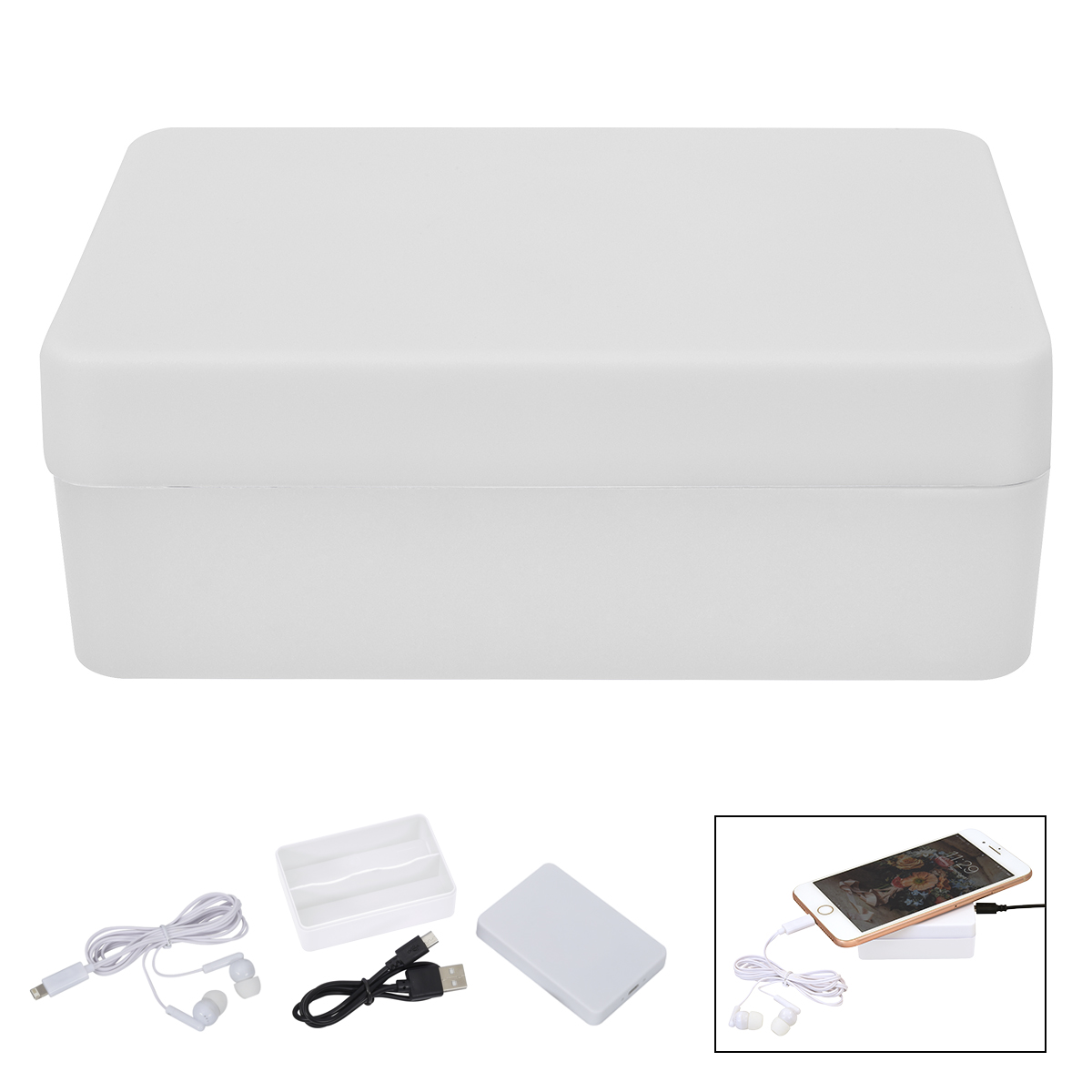 3-In-1 Stowaway Wireless Charging Kit With Earbuds 17