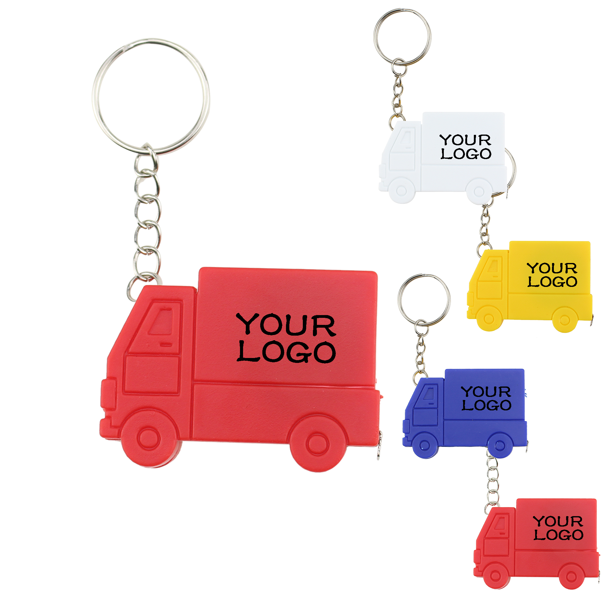 MOQ 20 PCS Compact Retractable Truck-Shaped Keyring 2