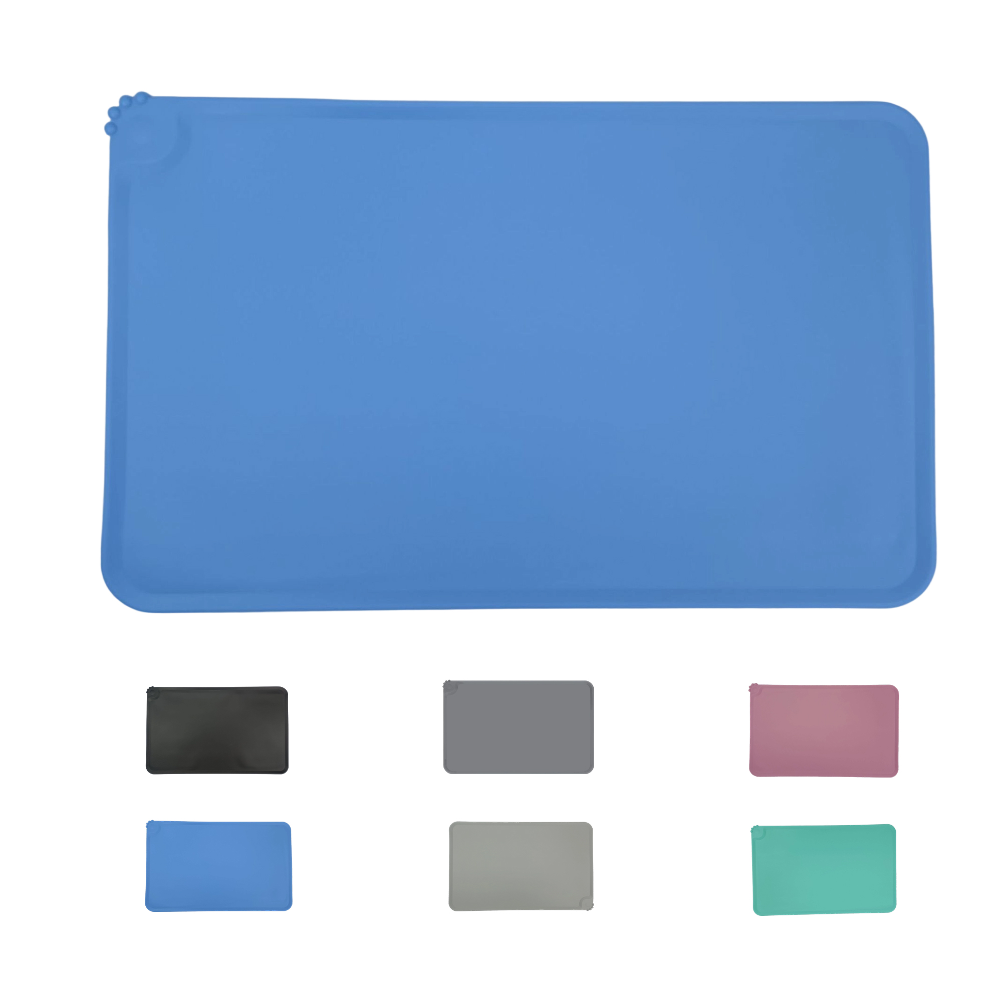 Non Toxic Silicone Pet Feeding Mat 18.9" Length x 11.8" Width 2