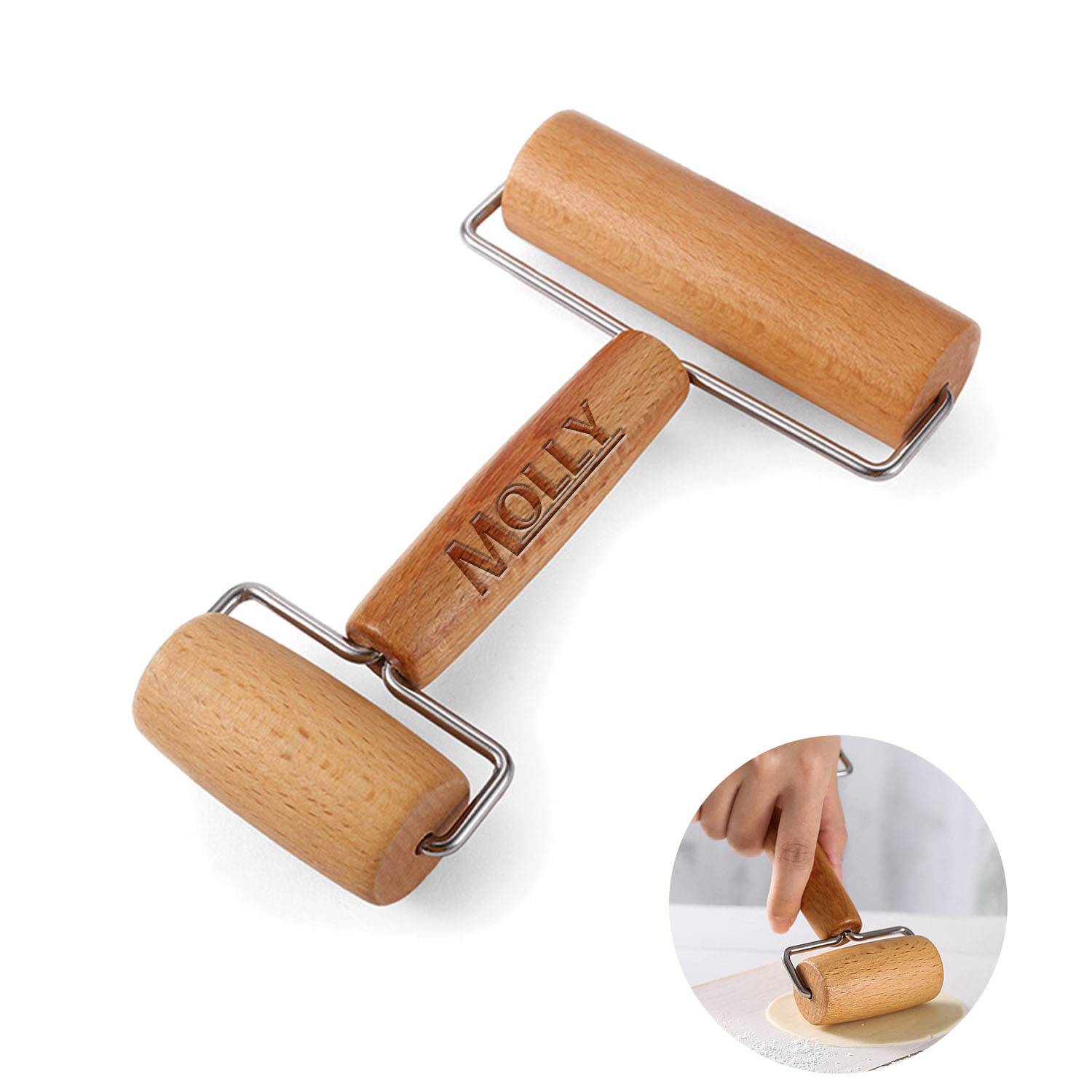 Wooden Dough Rolling Pin 1