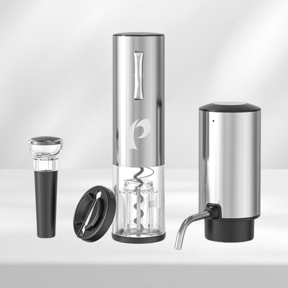 WineVault Automatic Opener, Aerator, Pourer & Preserver Set 9