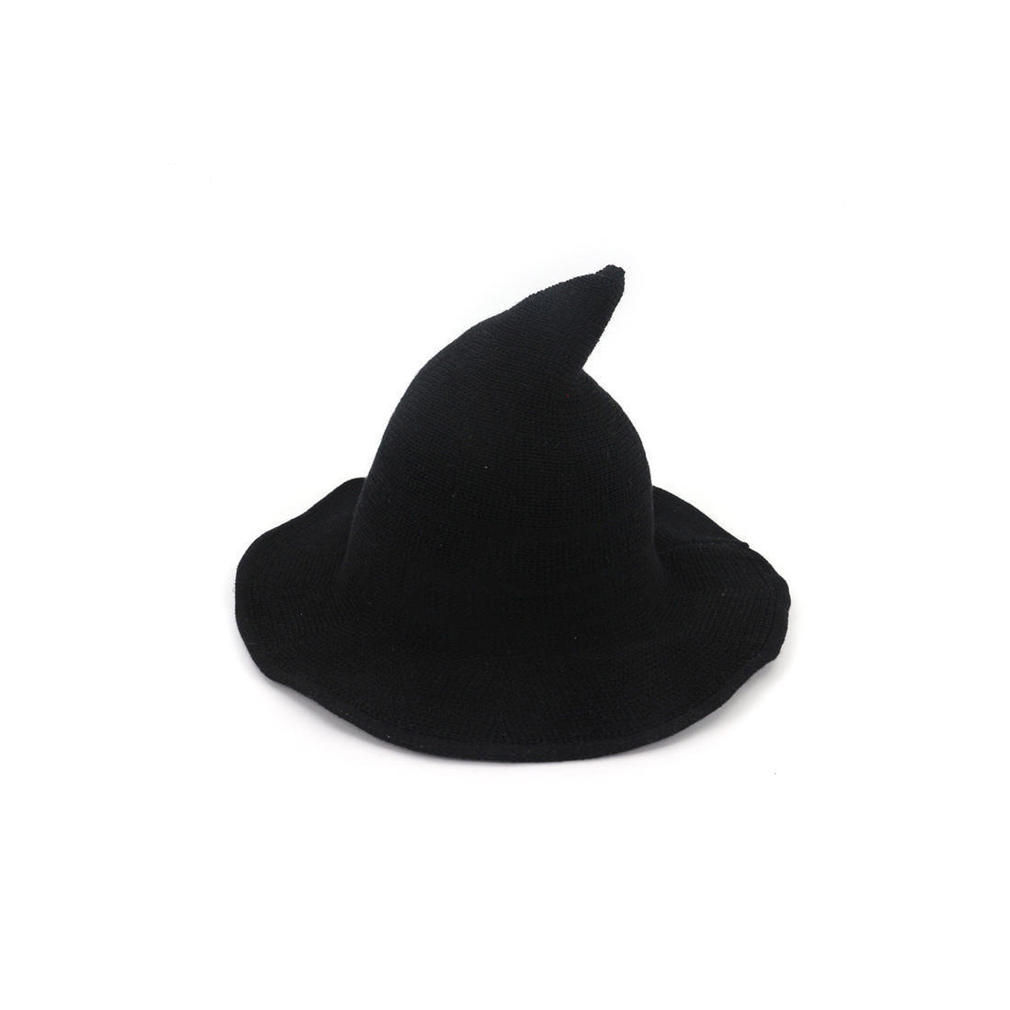 Foldable Wool Blend Witch Hat With Wide Brim 19
