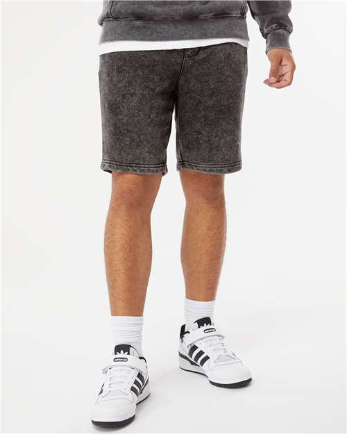 Unisex Mineral Wash Fleece Shorts - PRM50STMW 5