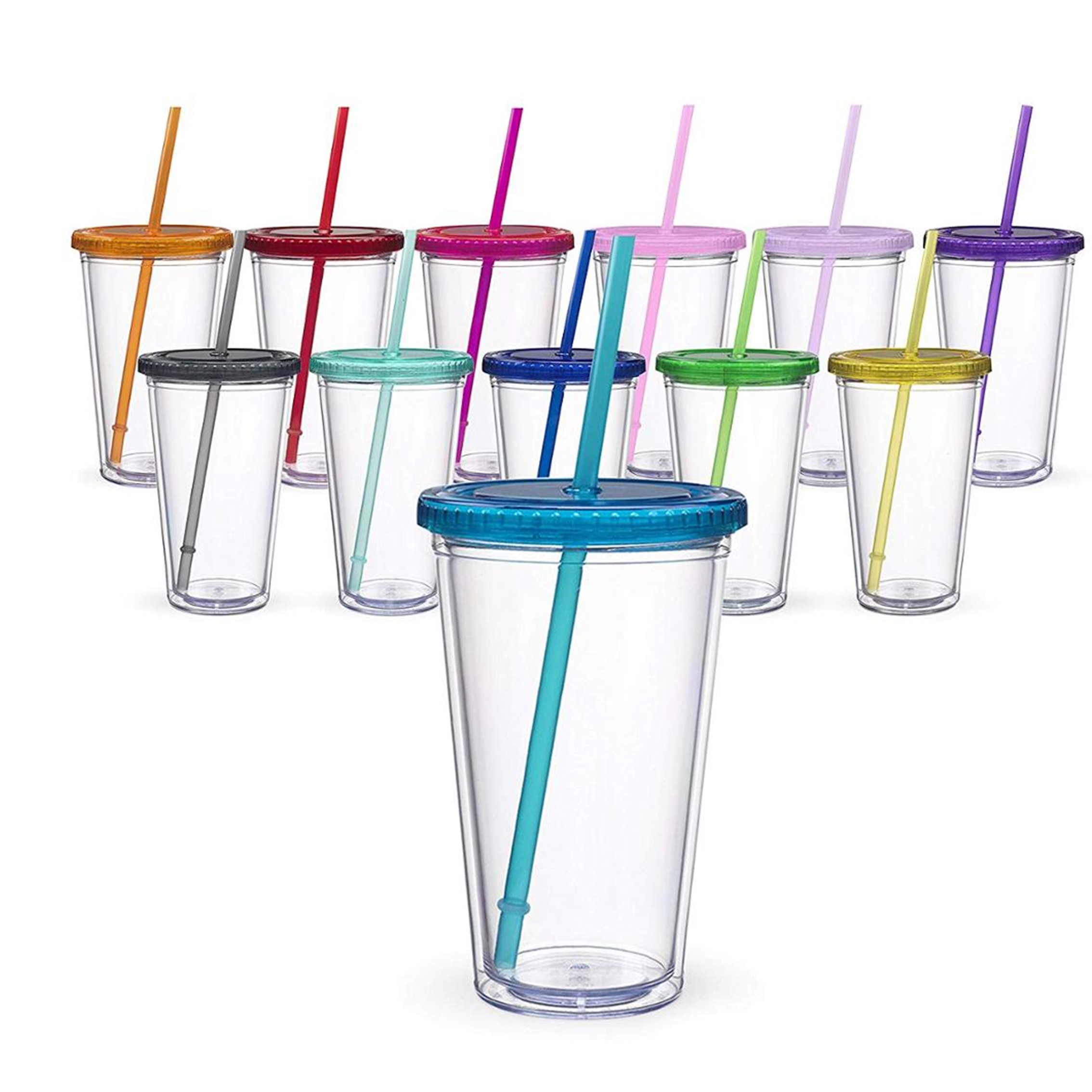 16 Oz. Reusable Acrylic Clear Tumbler 2