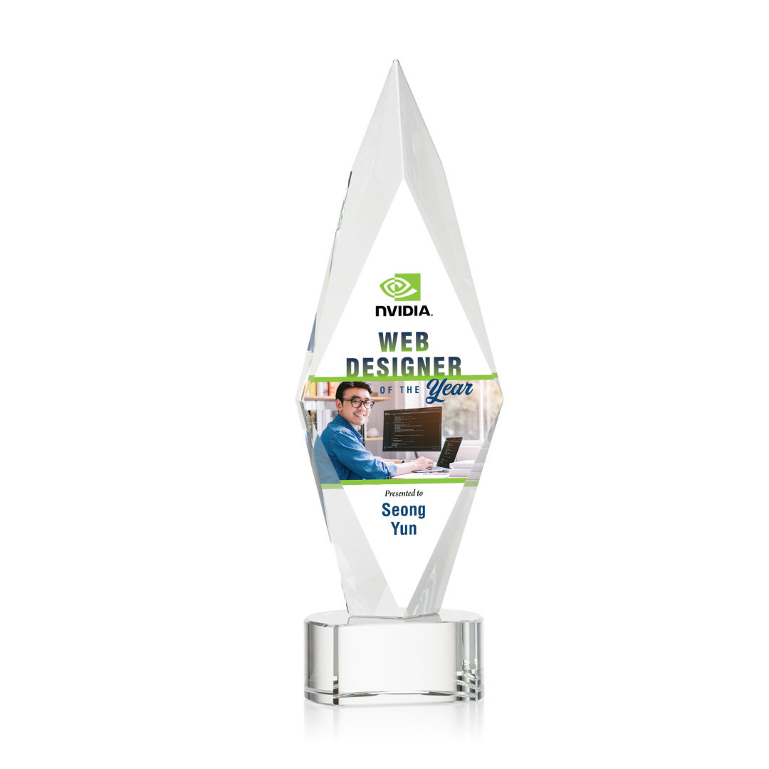 Manilow VividPrint™ Award on Paragon Base - Clear 10