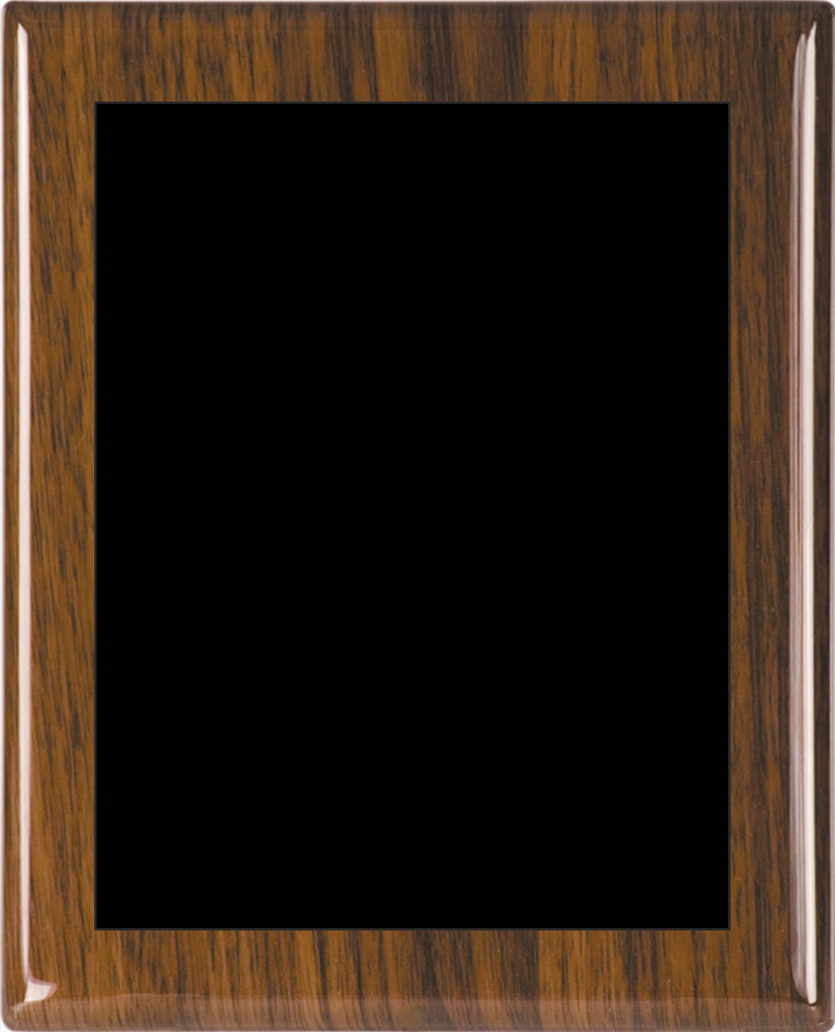 Walnut Piano Wood Plaque w/Choice of Single Engraved Plate 16