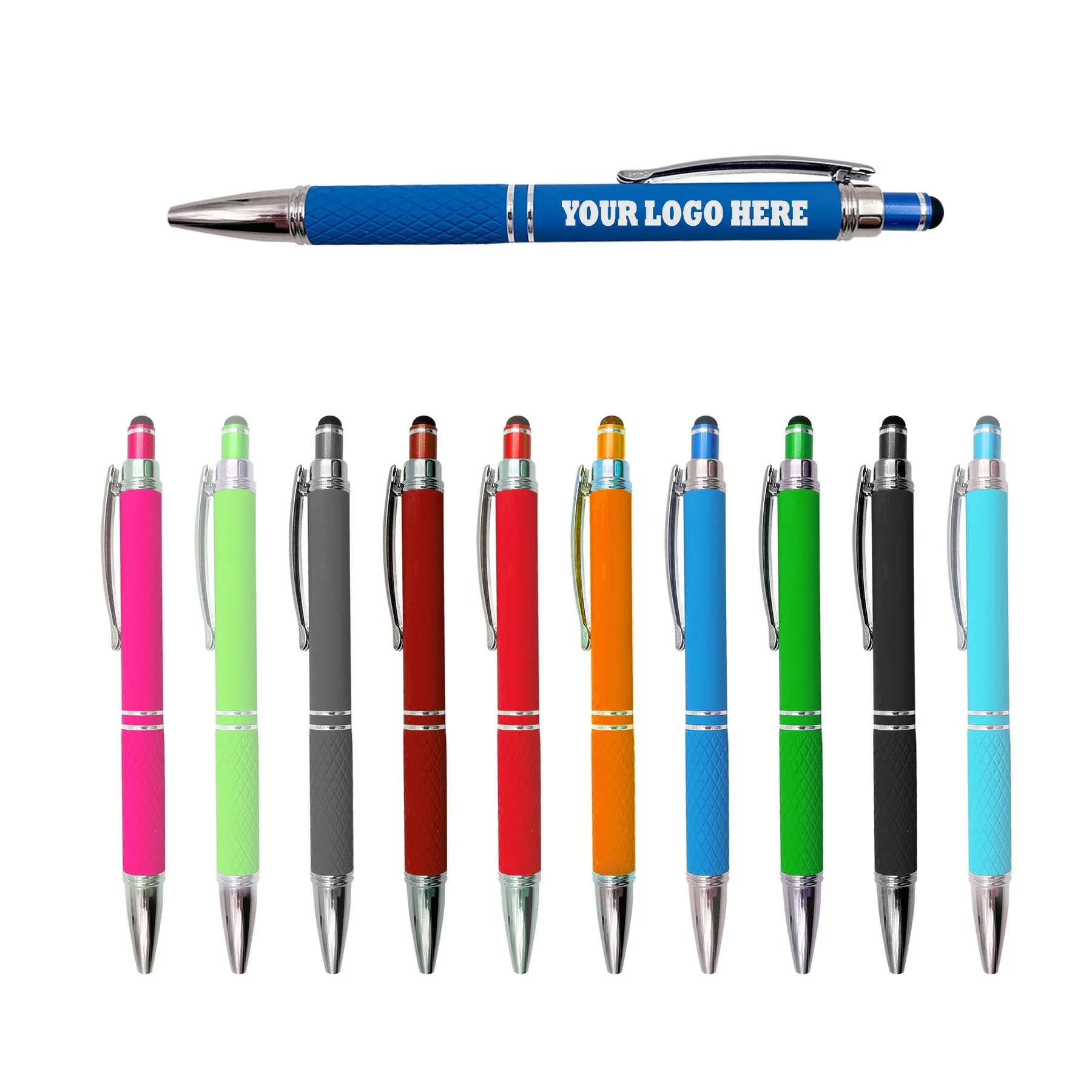 Soft Touch Metal Press Ballpoint Pen 6