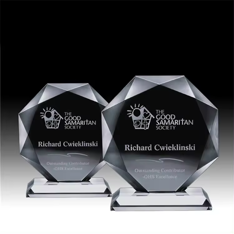 Octagon Diamond Shape Award 6