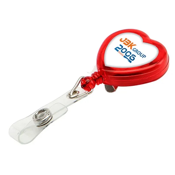 Heart Shape Retractable Badge Holder 11