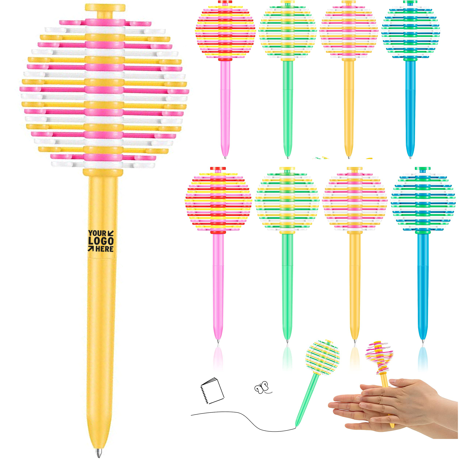 Decompression Fingertip Toy Rotary Pen 2