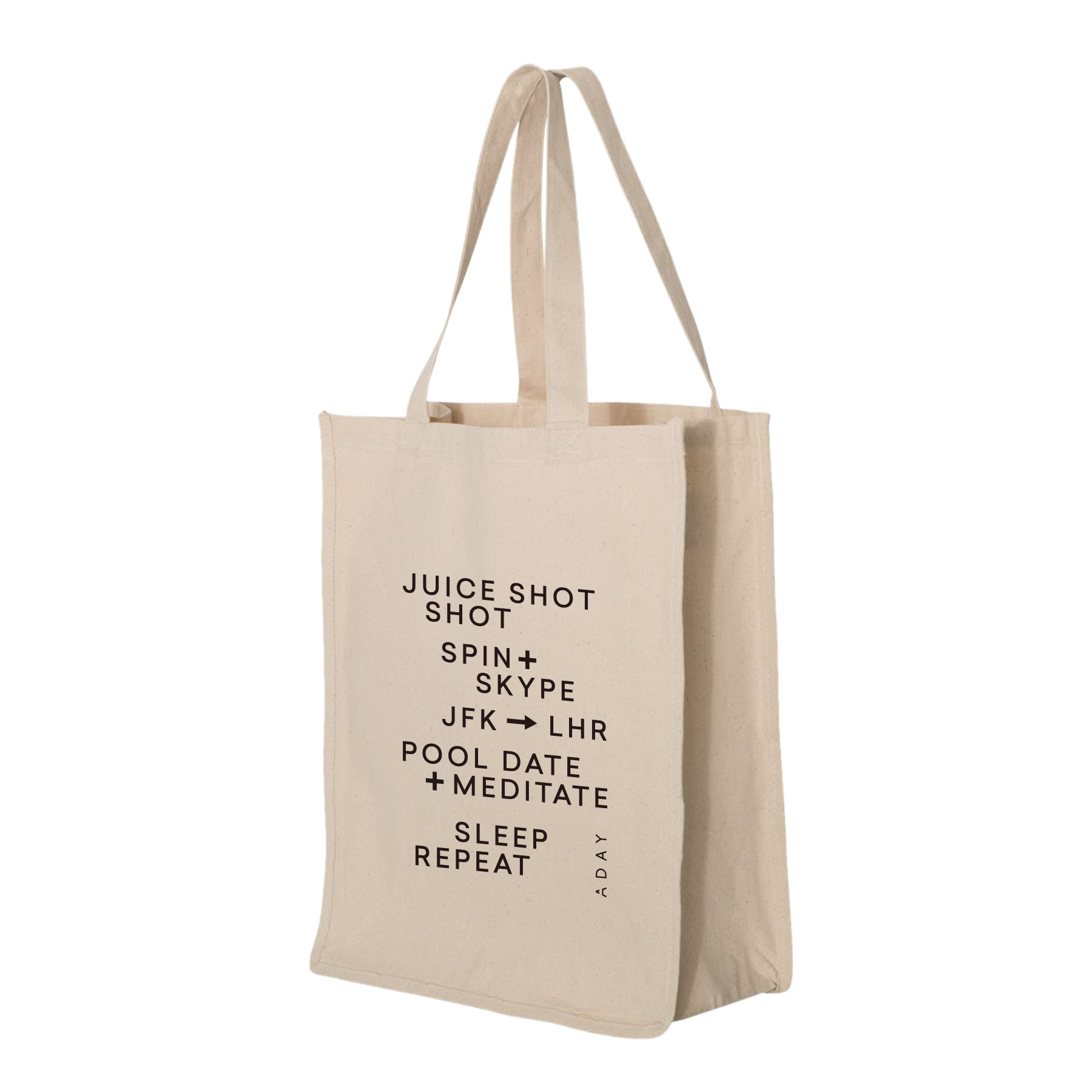 12 oz. Natural Heavy Cotton Canvas 27L Jumbo Shopping Tote Bag_R112NBT 3