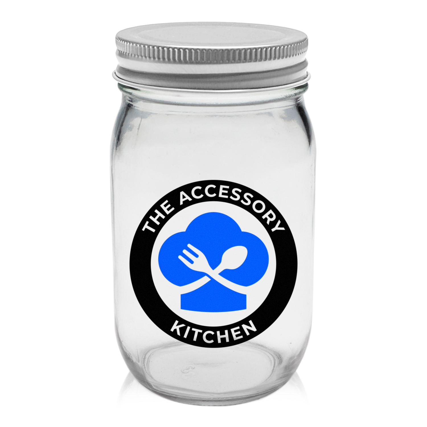 16 oz. Mason Jar Storage Container (2 Color Imprint) 6