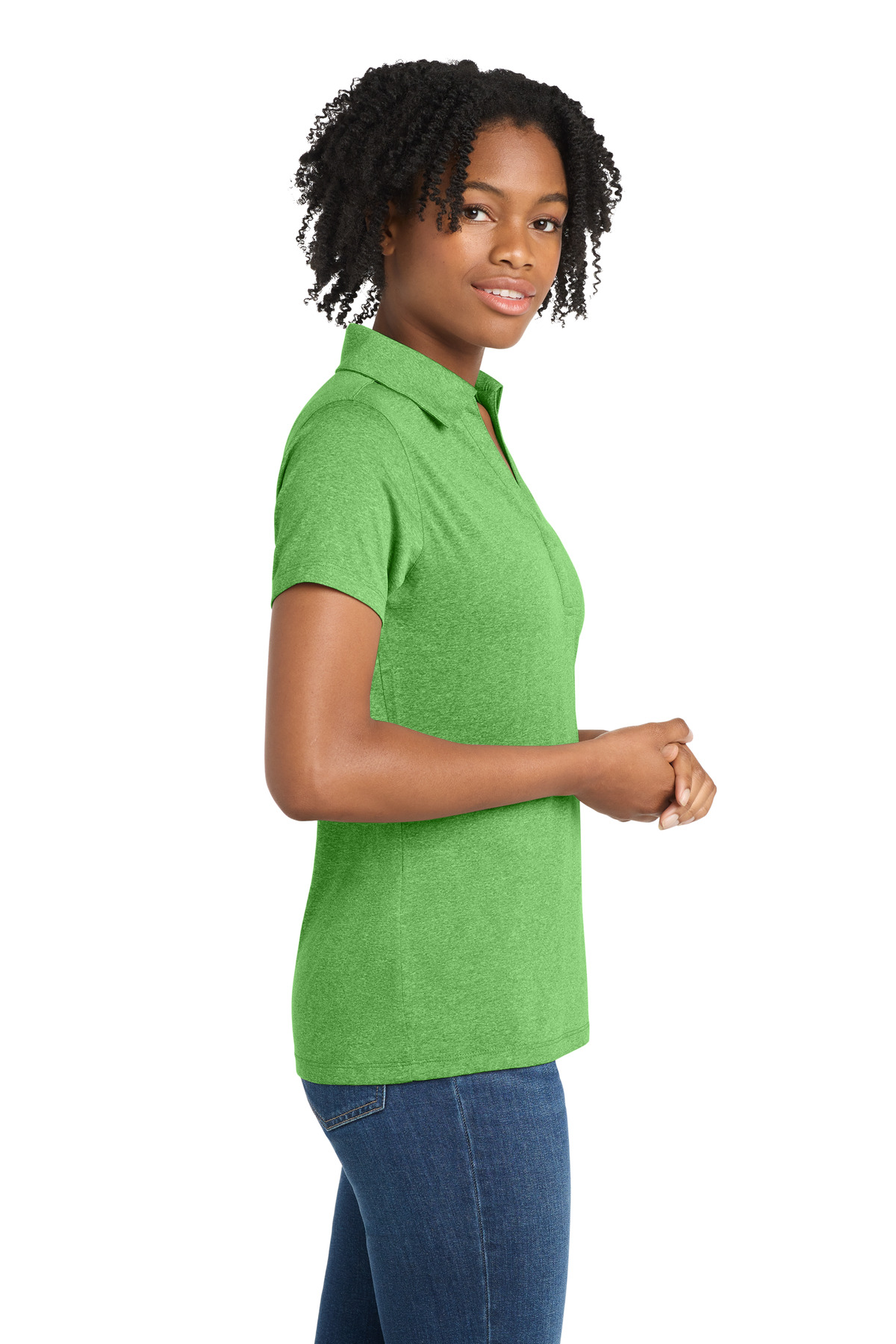Sport-Tek® Ladies' Heather Contender™ Polo 23