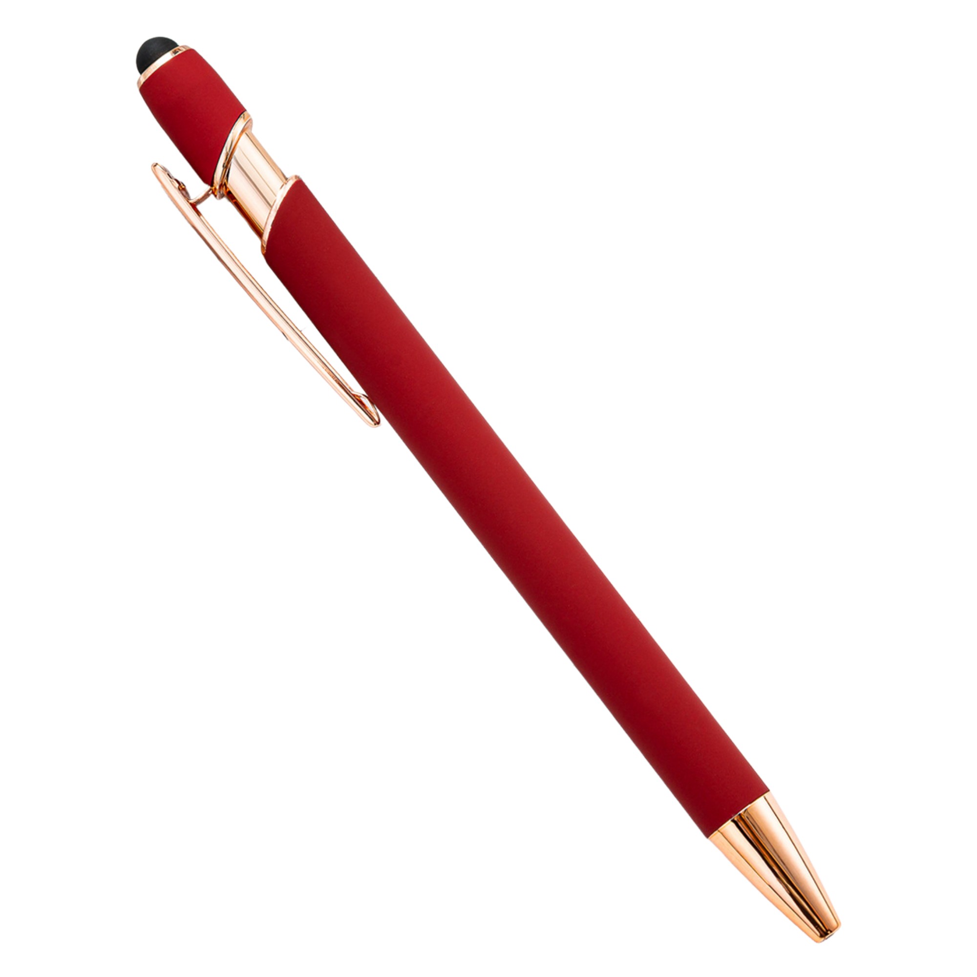 Plastic Metal Dual Function Stylus Ballpoint Pen 5.63" 19