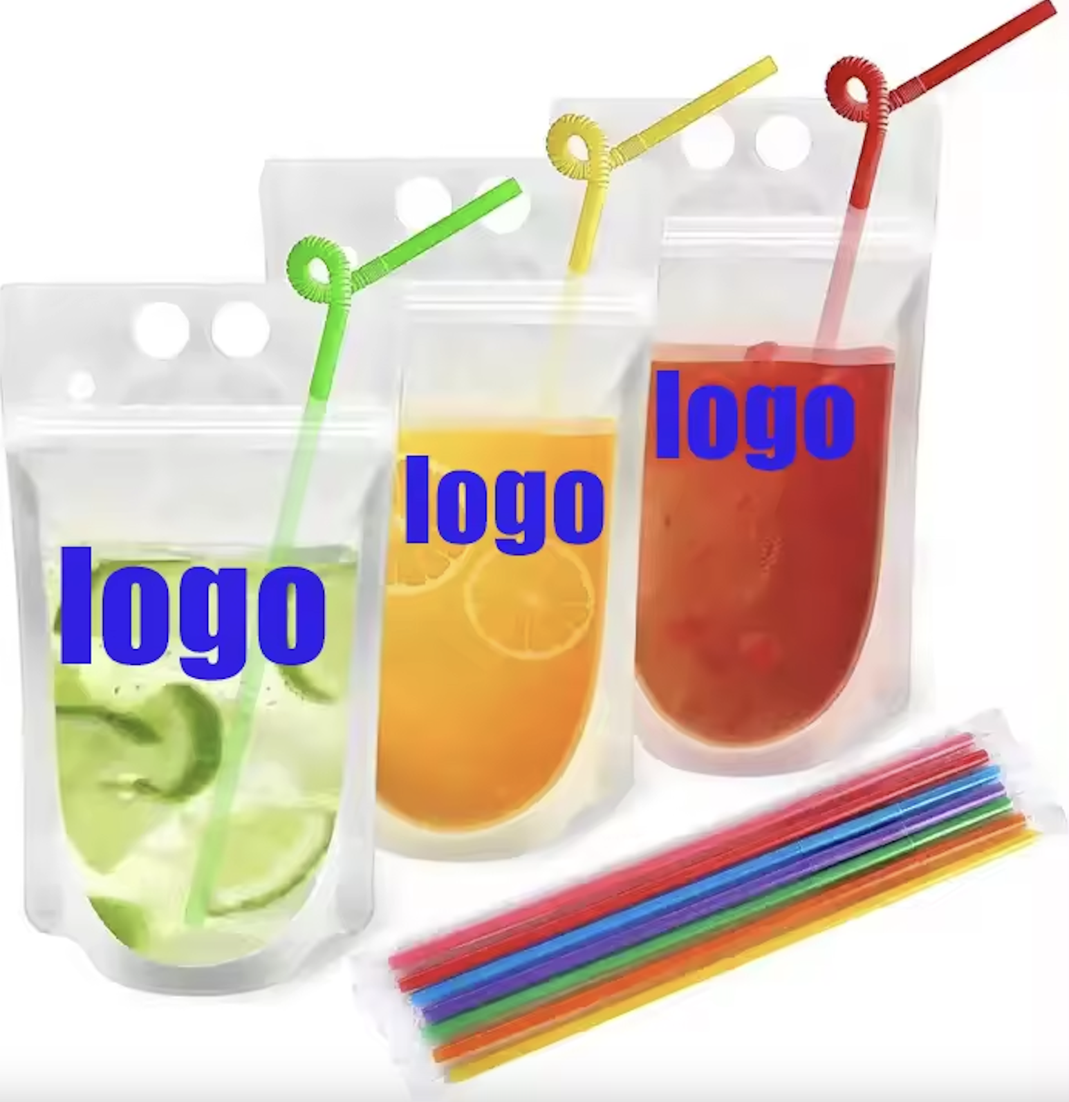 Drink Pouches with Straw Holes 1
