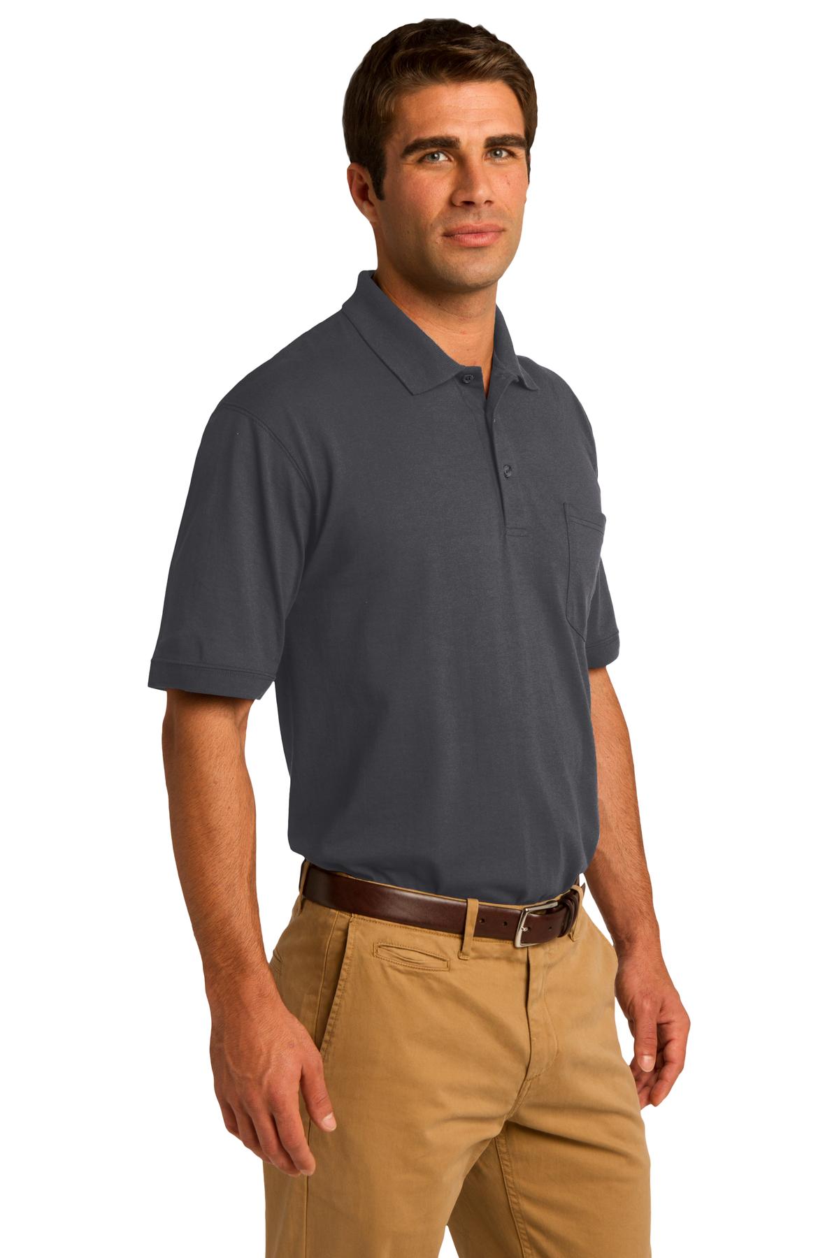 Port & Co Core Blend Jersey Knit Pocket Polo. KP55P 26