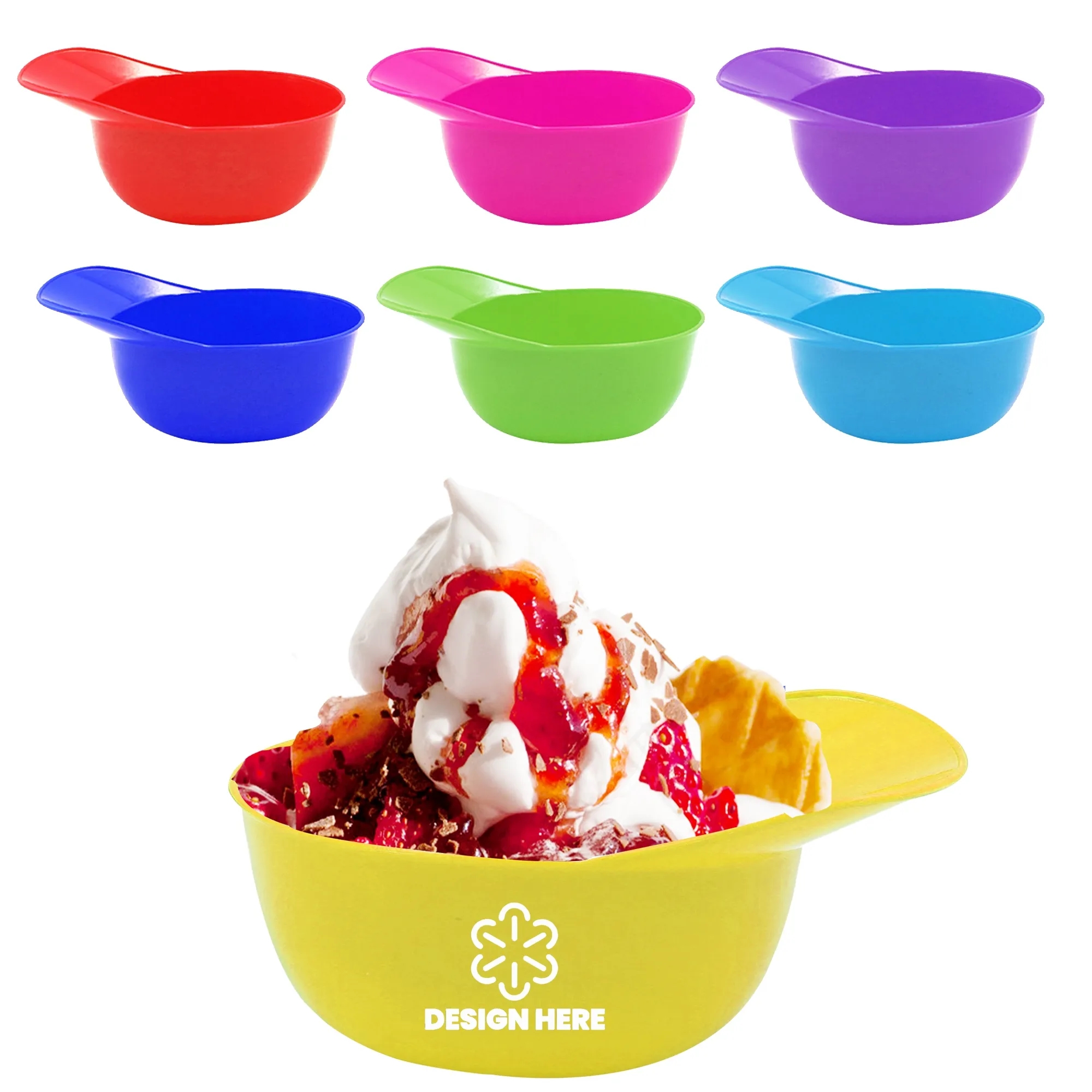 8oz Baseball Cap Ice Cream Bowl 8