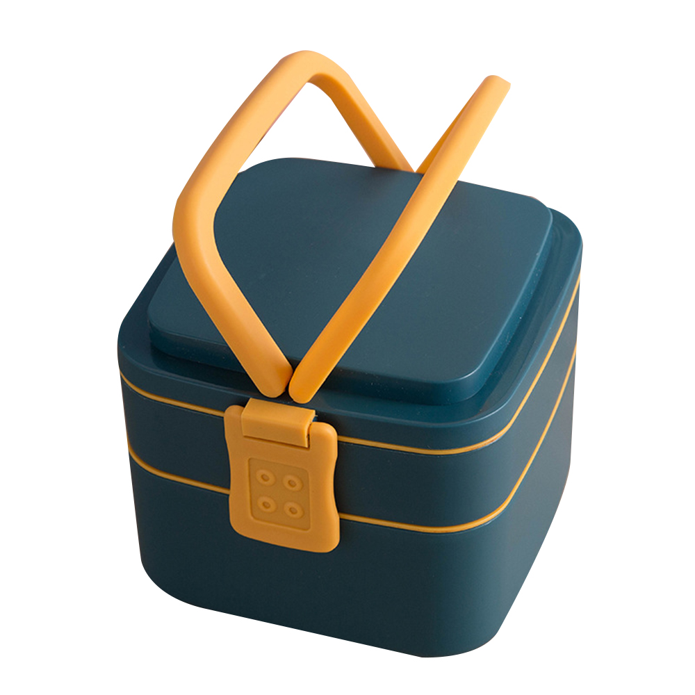 6 " Portable Double-Decker Bento Lunch Box 2