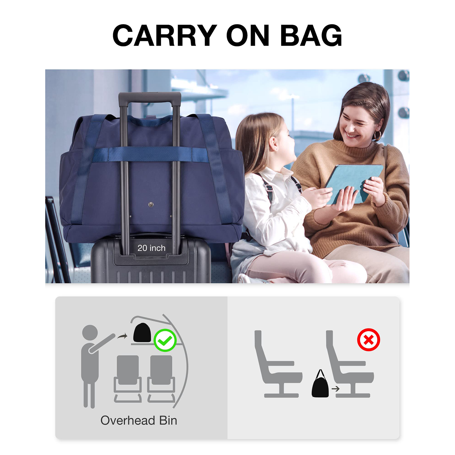 Anti-Wrinkle Overnight Bag For Travel 4