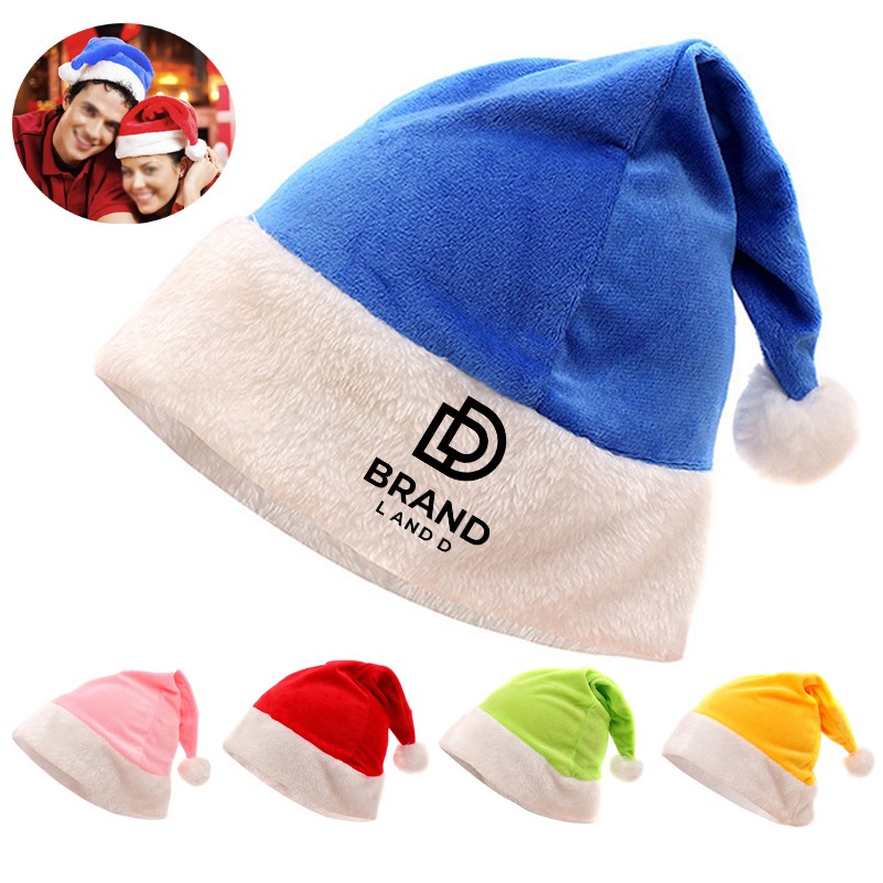 Soft Plush Christmas Santa Hat for Adult 2