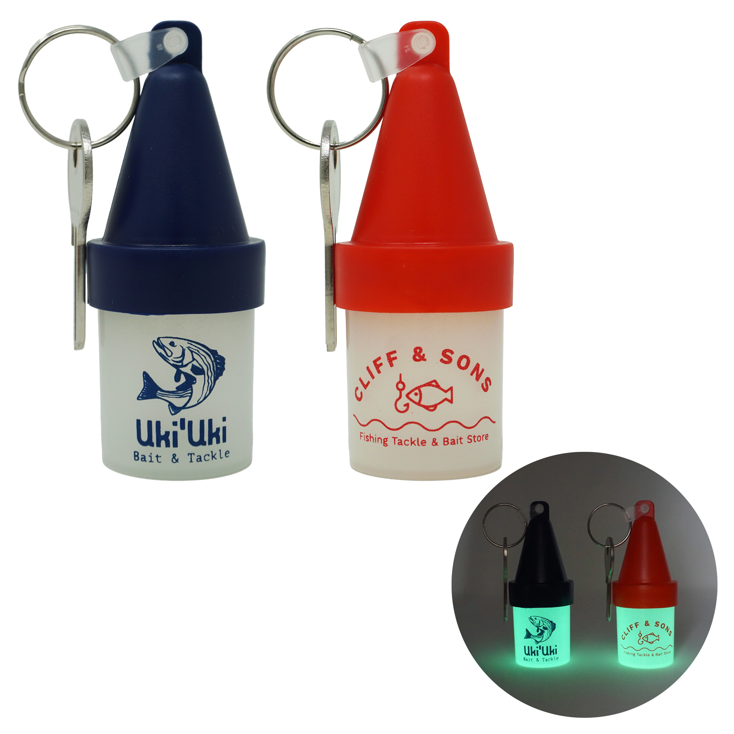 Glow-in-the-Dark Floating Buoy Key Chain for Boating & Marine 1