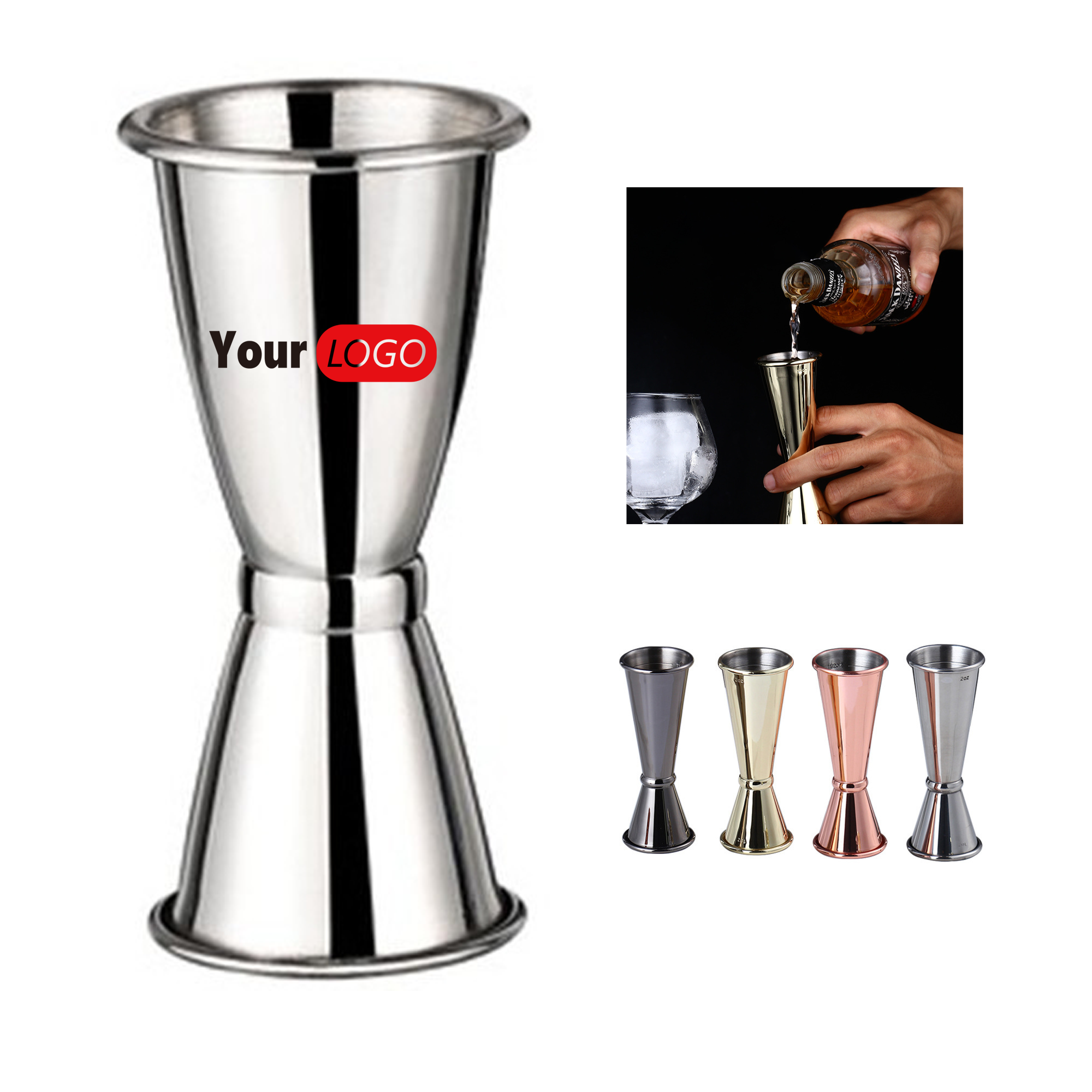 1/2-1 Oz Stainless Steel Cocktail Jigger