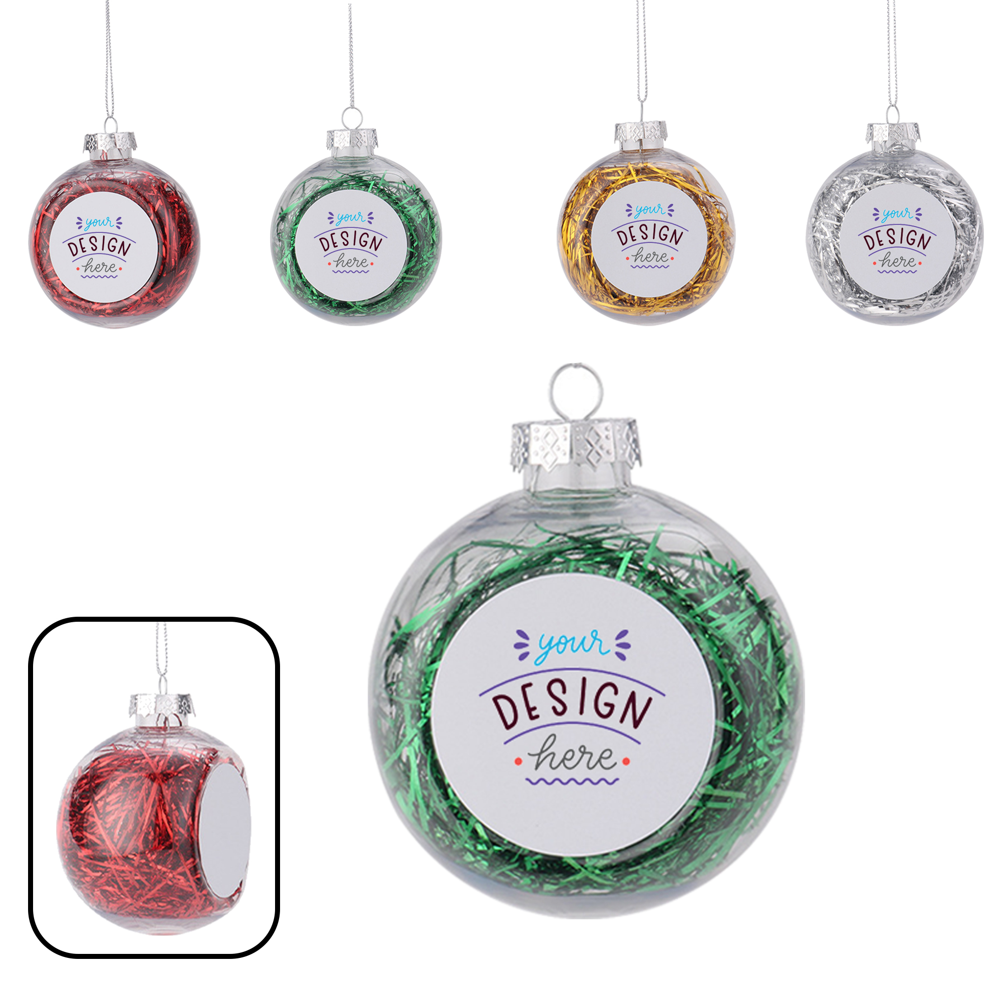 MOQ 20 PCS Plastic Christmas Ornaments 3