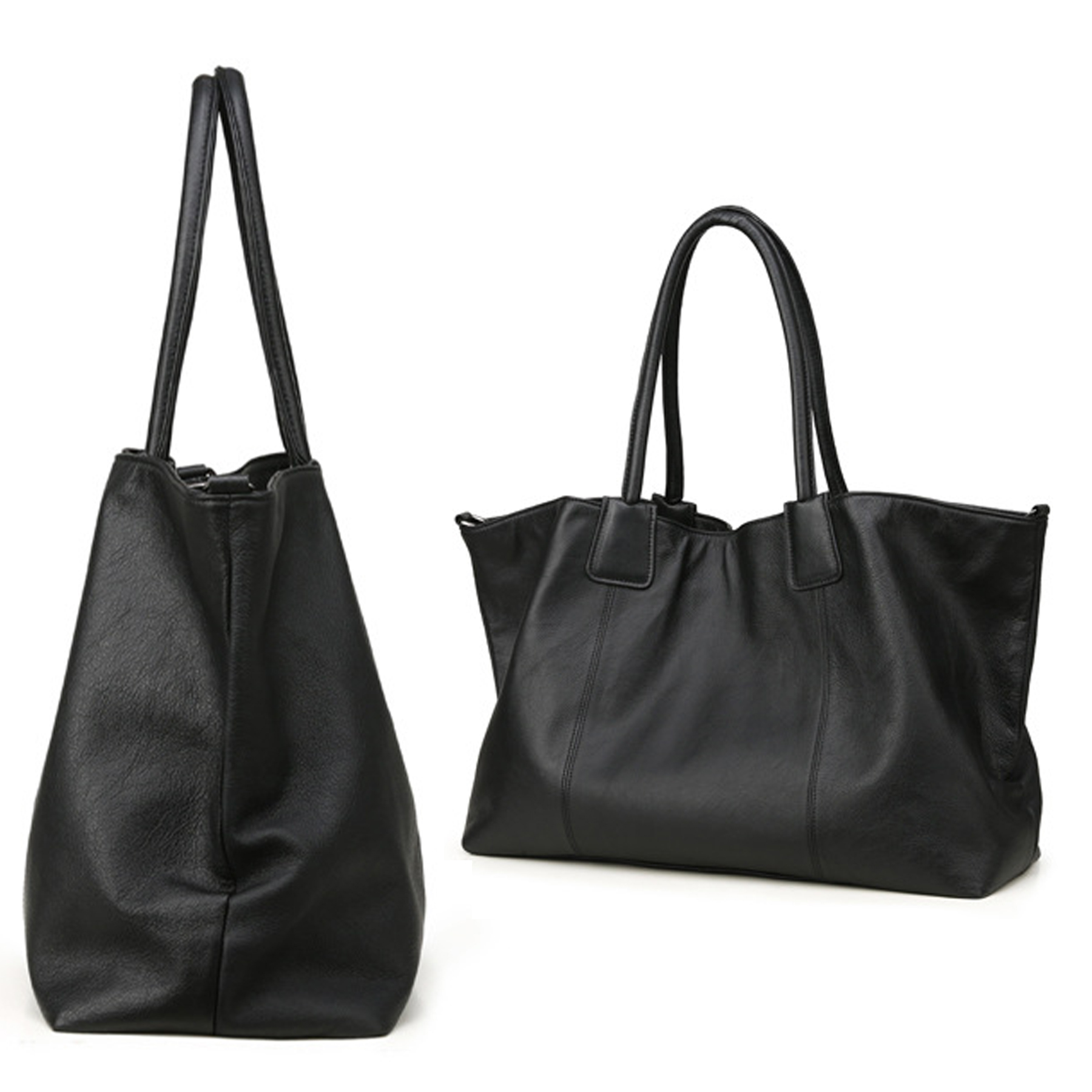 Soft Genuine Leather Top-handle Purse for Women 5