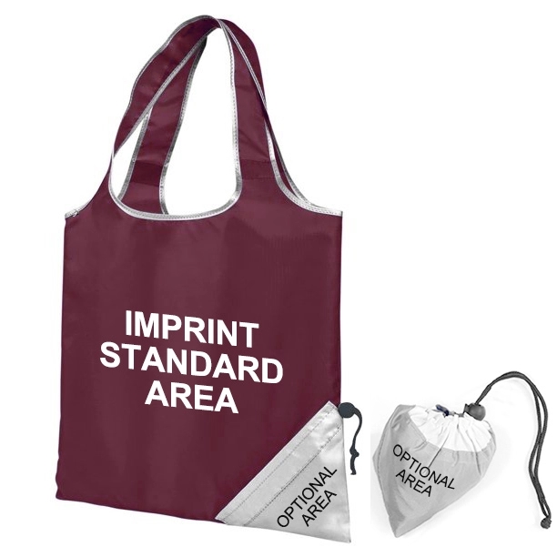 Polyester Fold-Up Cinch Corner Tote Bags 9