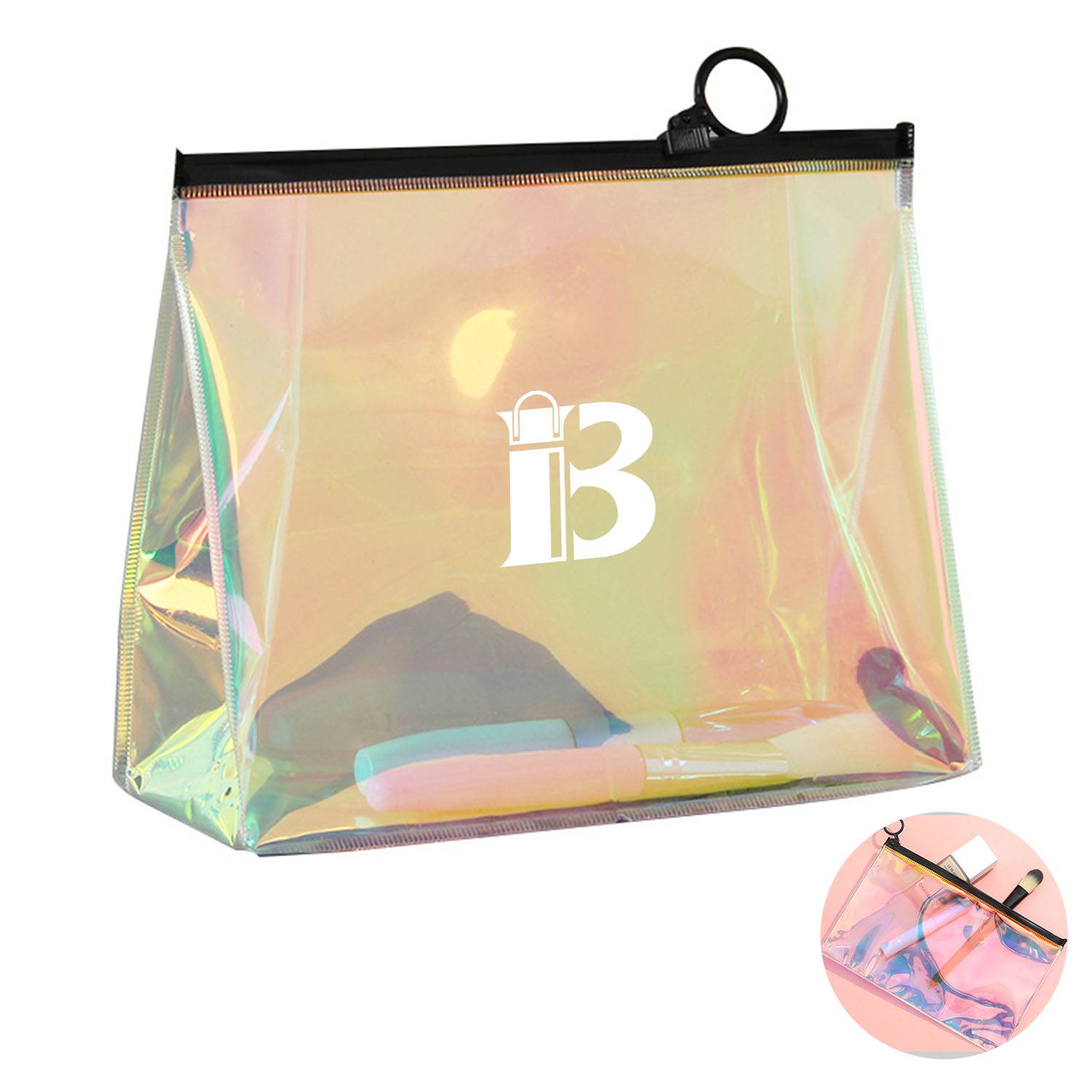 Rainbow Prism Laser Portable Storage Bag