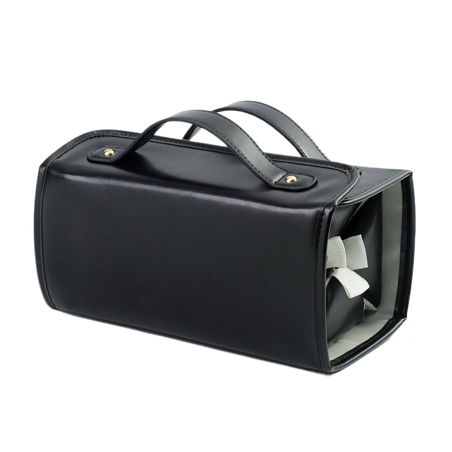 Portable PU Leather Travel Cosmetic Bag Detachable Pouches 2