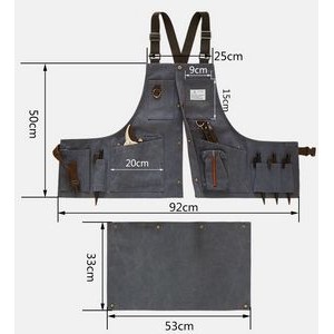 Adjustable Denim Bib Work Apron 2