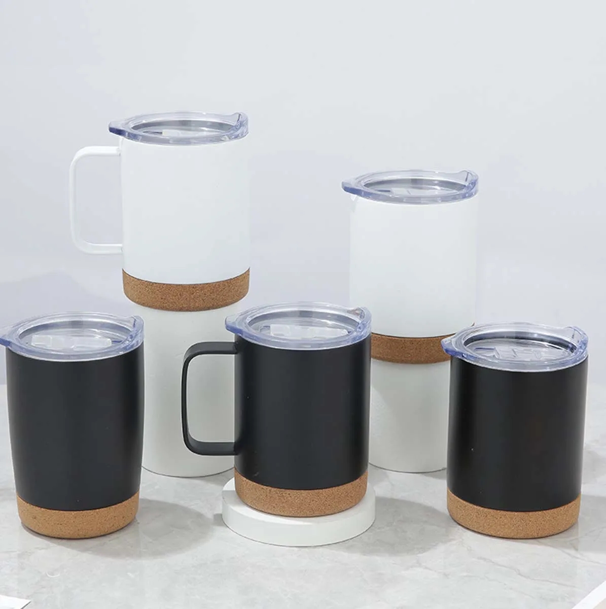 12 oz. Cork Base Bottom Stainless Steel Insulated Coffee Mug 3