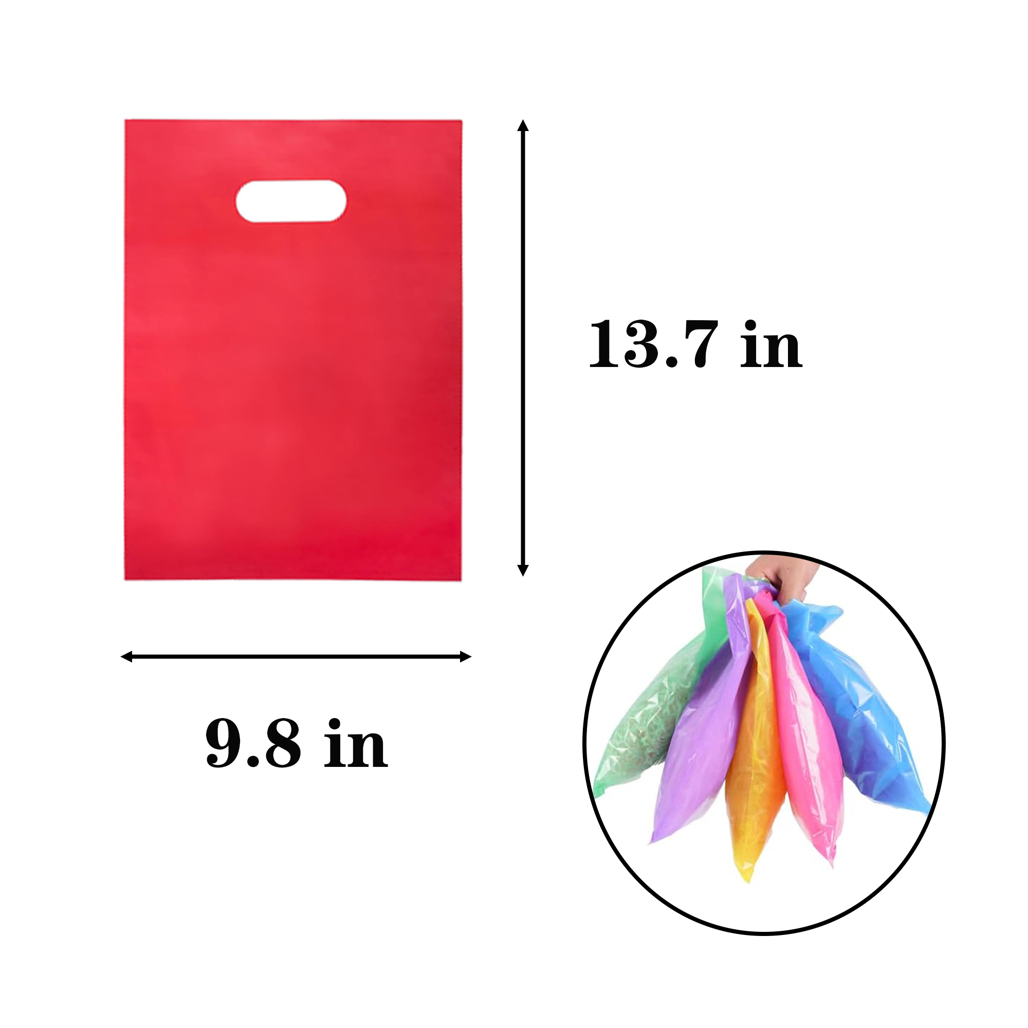 Colorful Environmentally Friendly PE Flat Bag 5