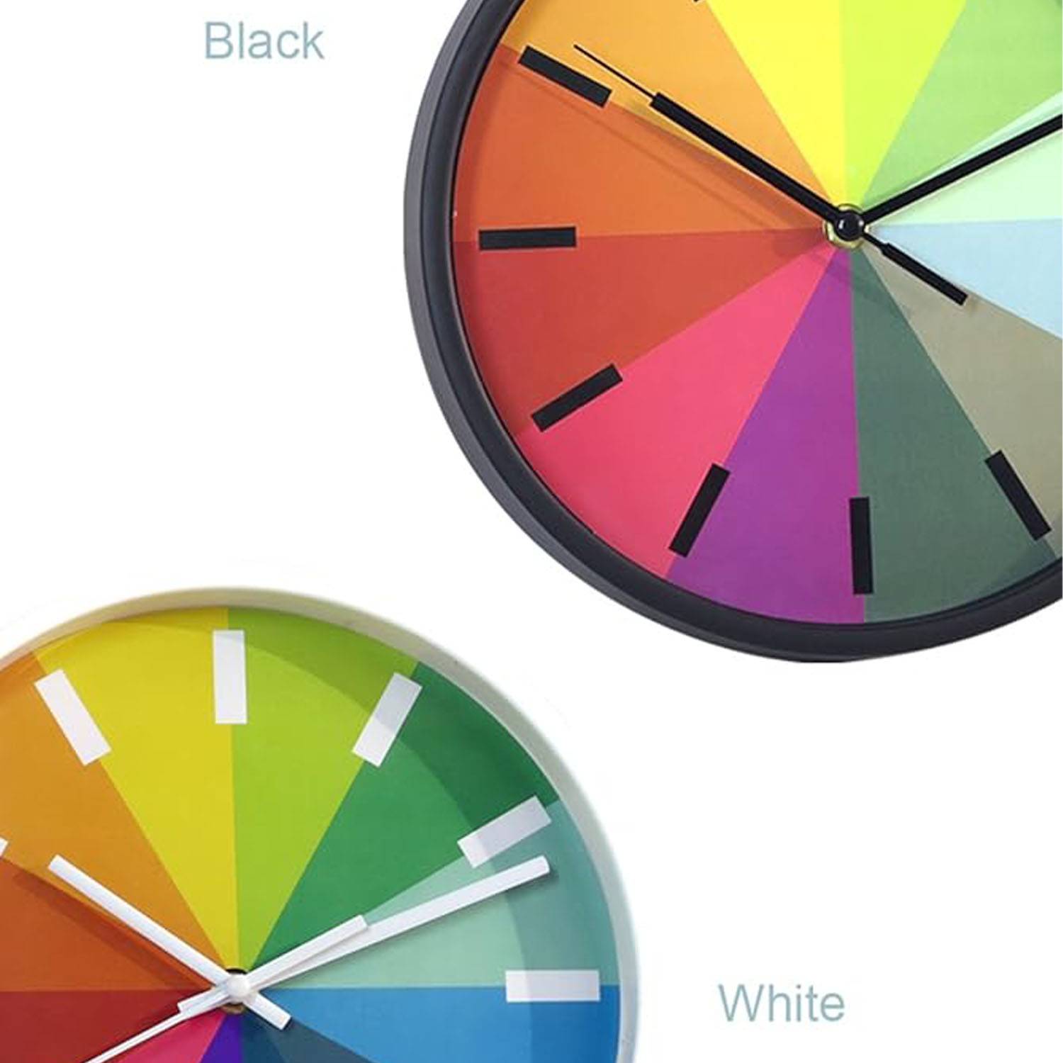 10" Rainbow Wall Clock for Home Decoration 4