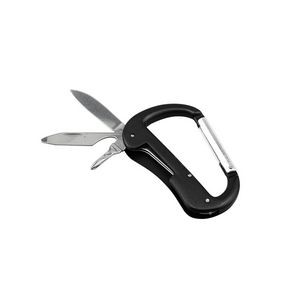 Versatile Carabiner Multitool Kit With Knife Flashlight 7