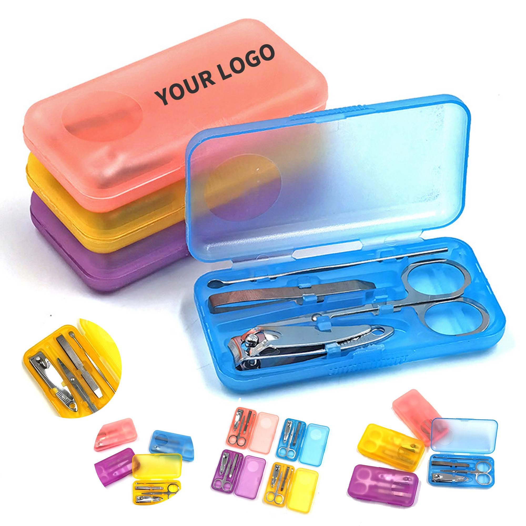 Compact Stainless Grooming Tool Set With Case 3