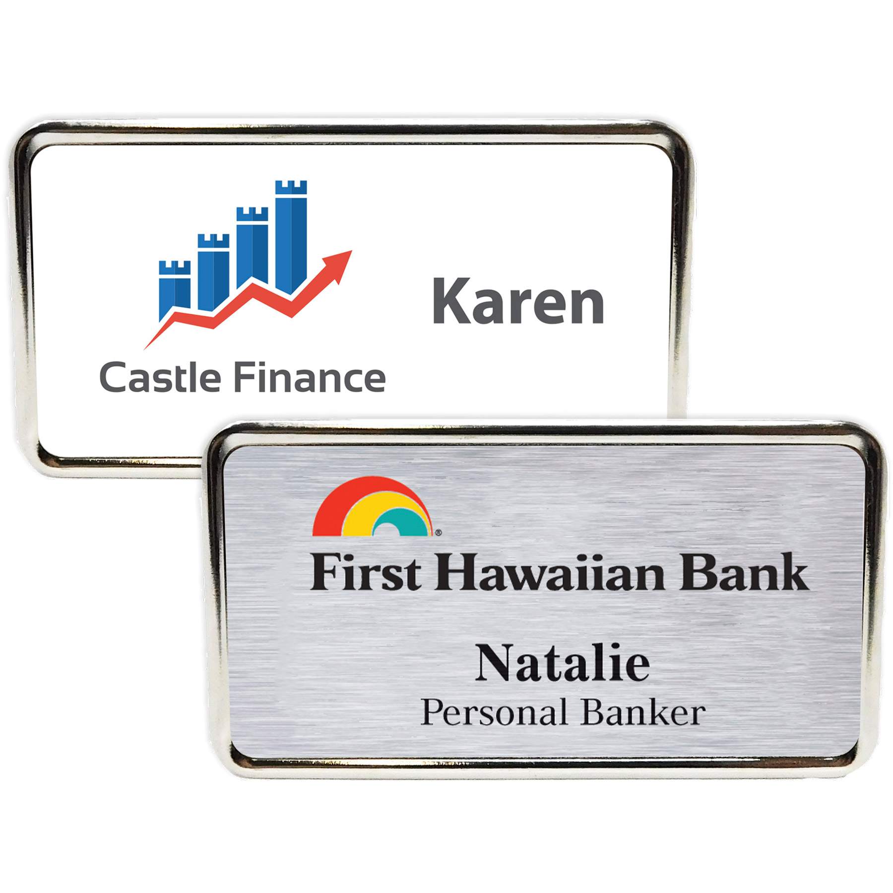 Columbus Metal Name Badge (standard 3 x 1-5/8)
