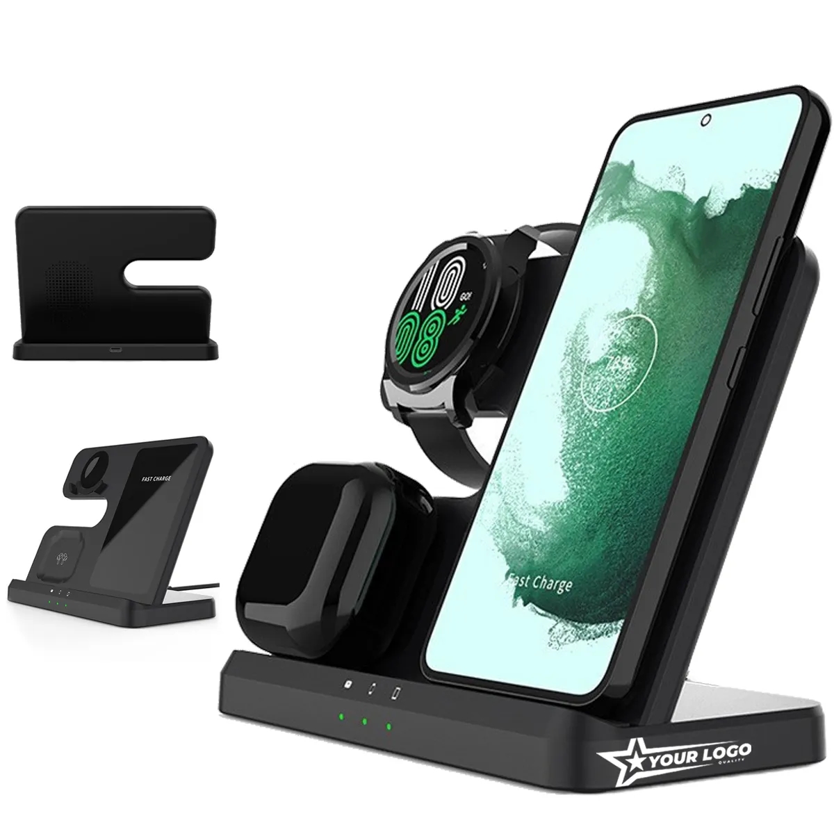 Wireless Charger Station 3 In 1 Fast Charging Stand 3