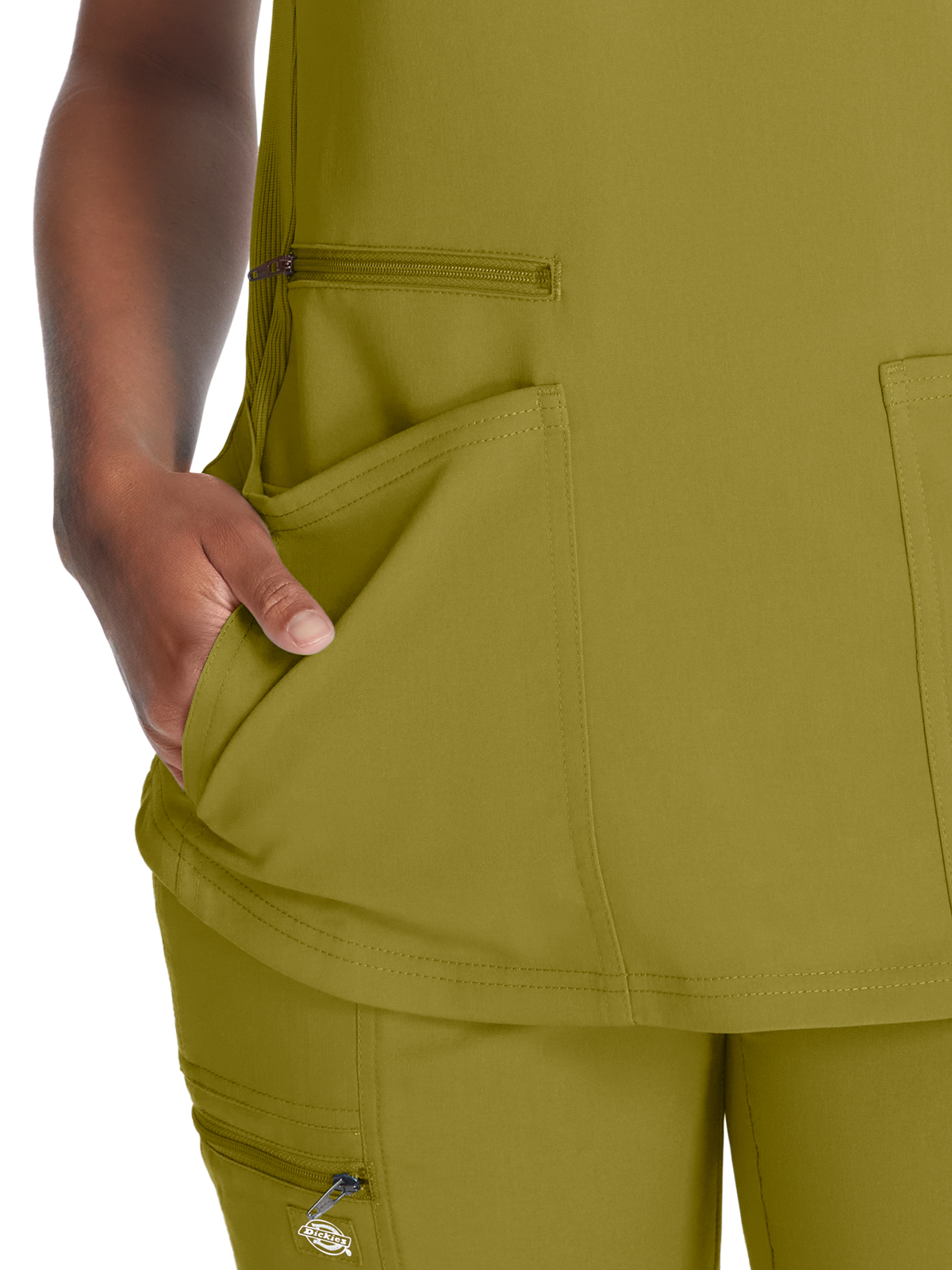 Dickies Medical - Balance - Women's 5-Pocket Rib Knit V-Neck Top 16