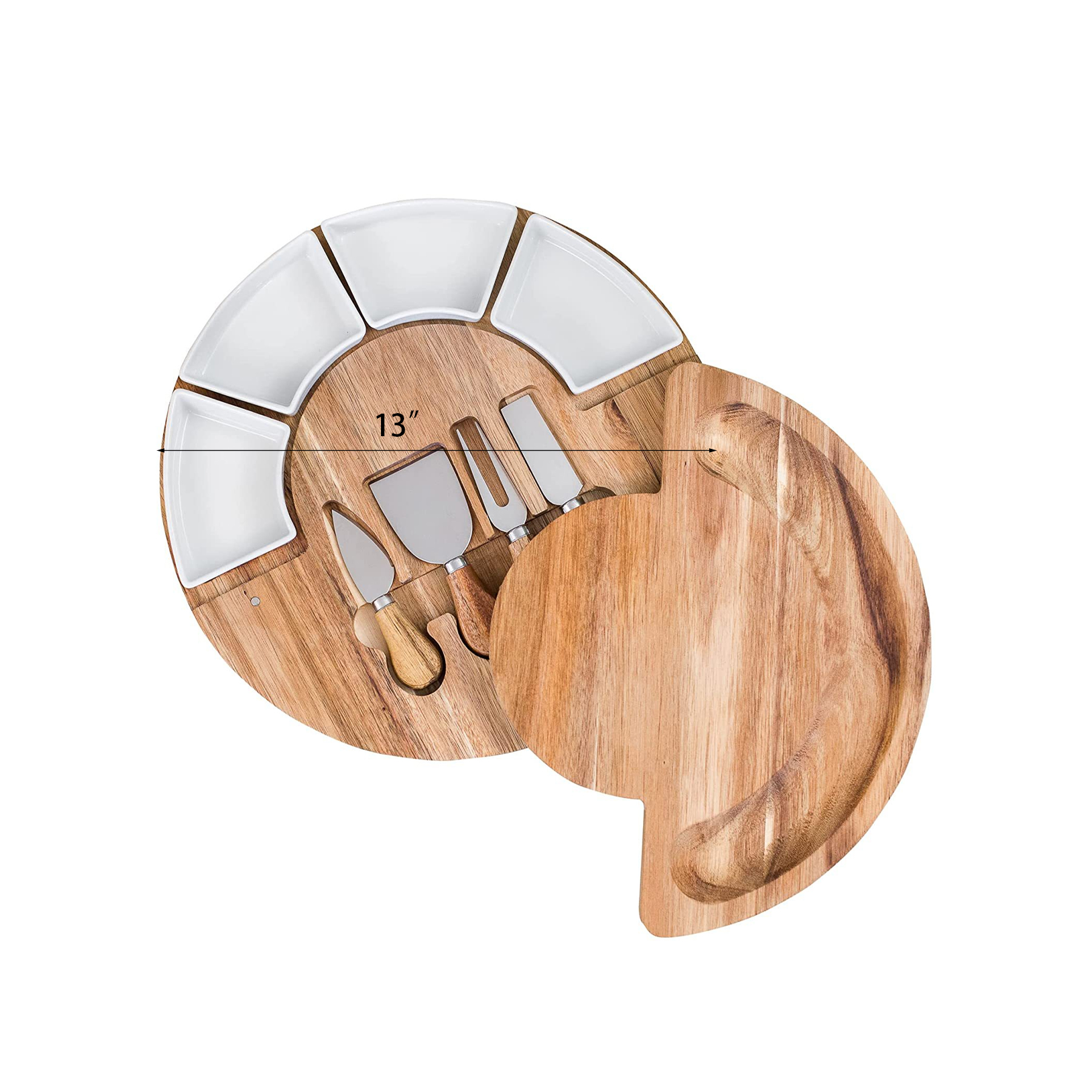 Charcuterie Board Set and Cheese Serving Platter 3