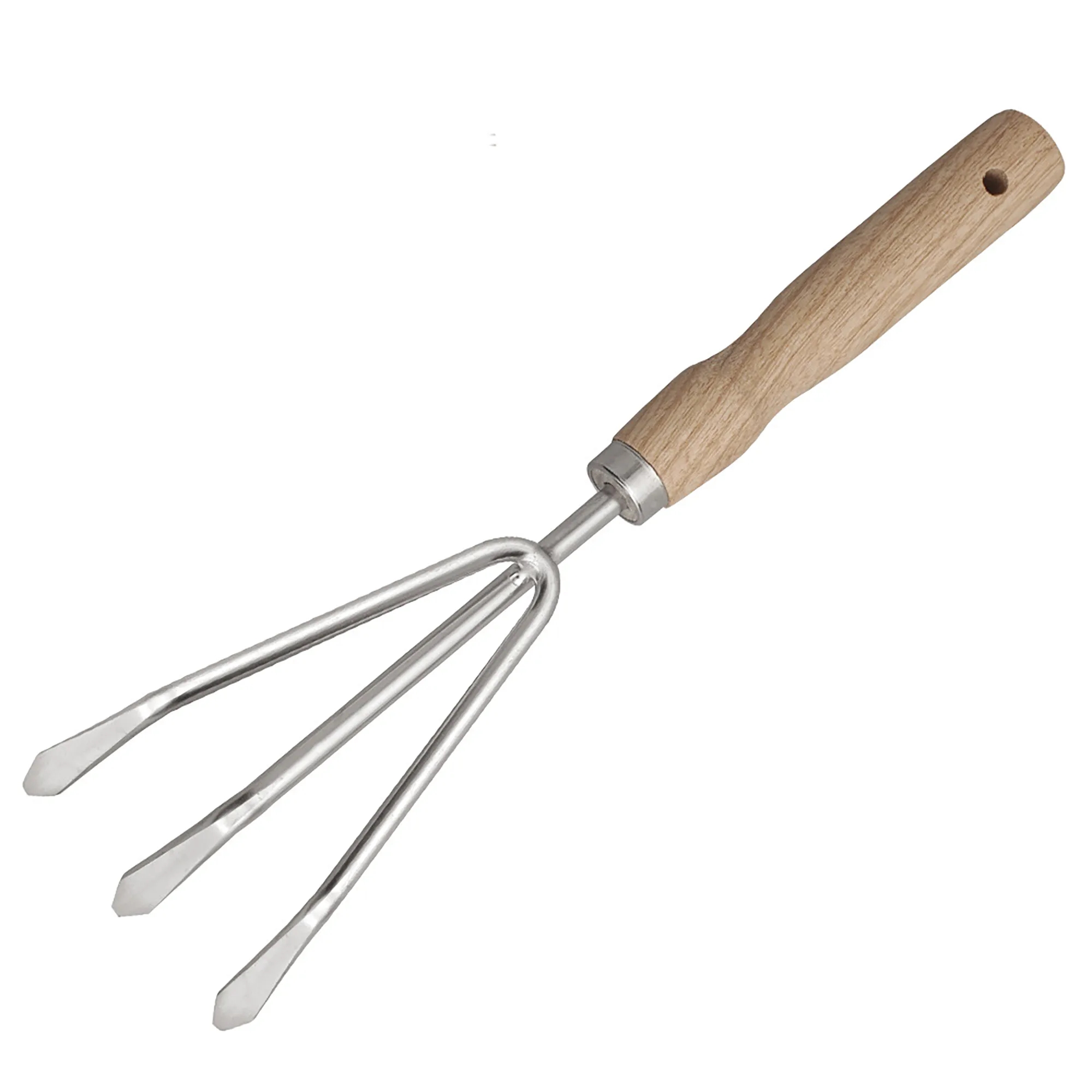 3pcs Stainless Steel Garden Tool Set w/Wood Handle 3