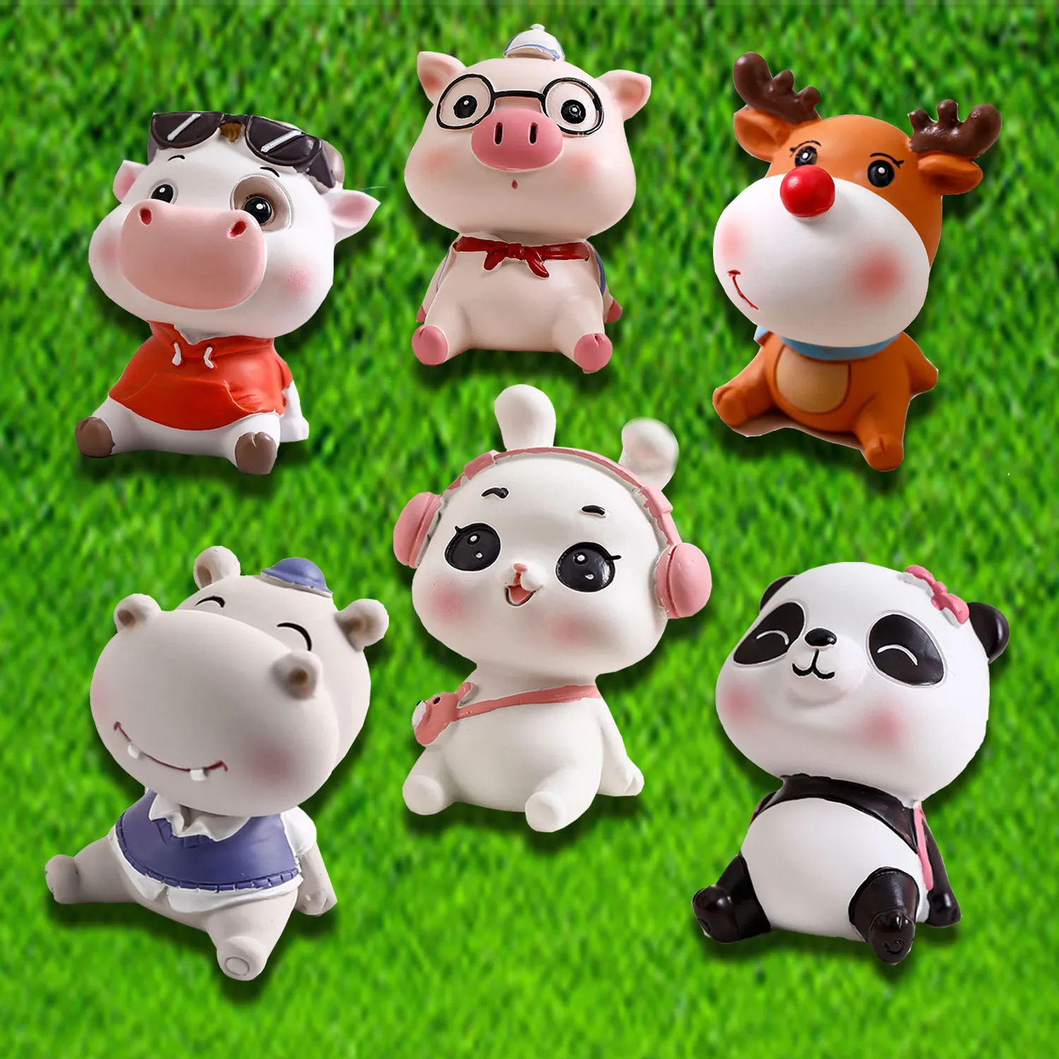 Cute Piggy Toy Car Dashboard Ornaments 2