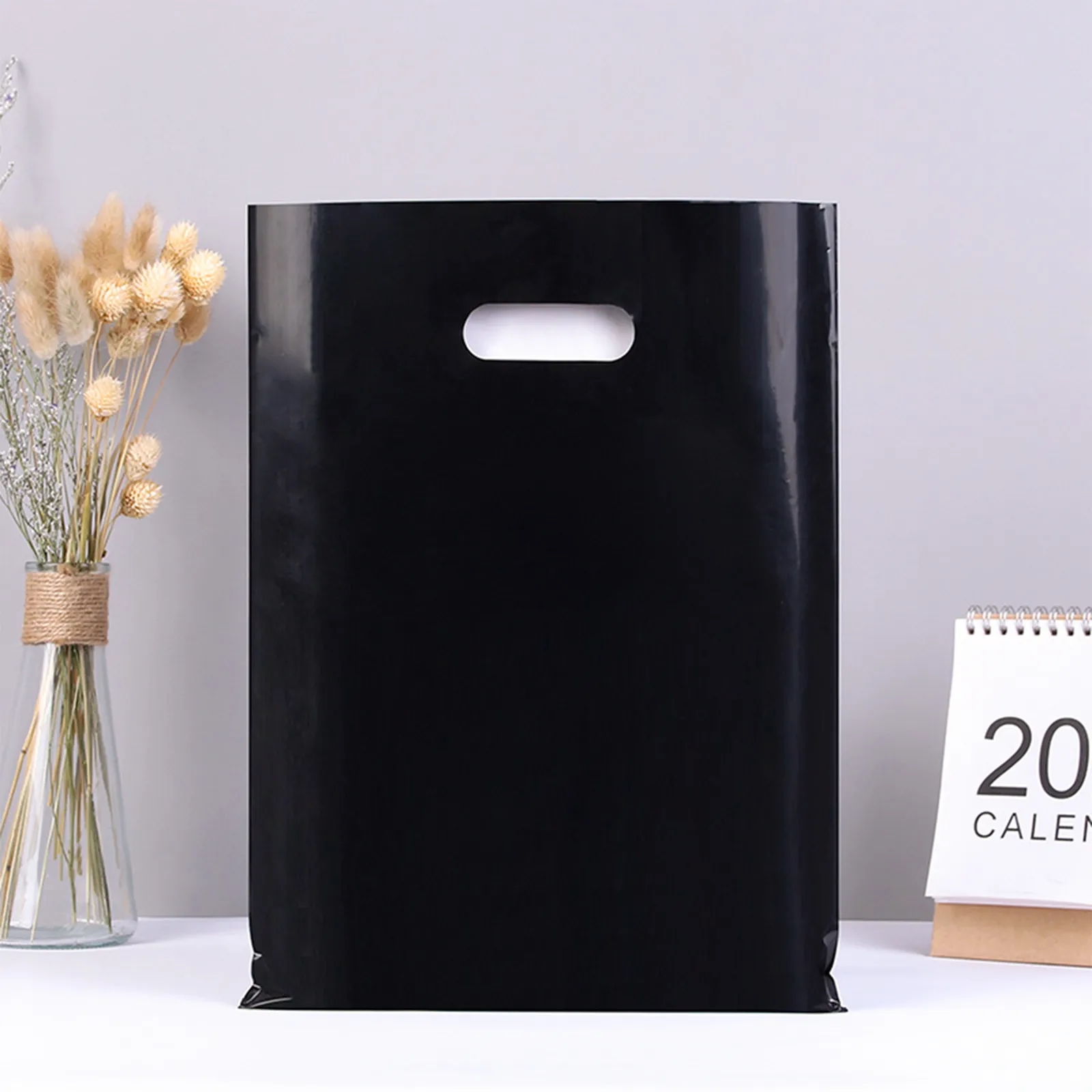 Die Cut Handle Plastic Merchandise Boutique Bag Apparel gift 15